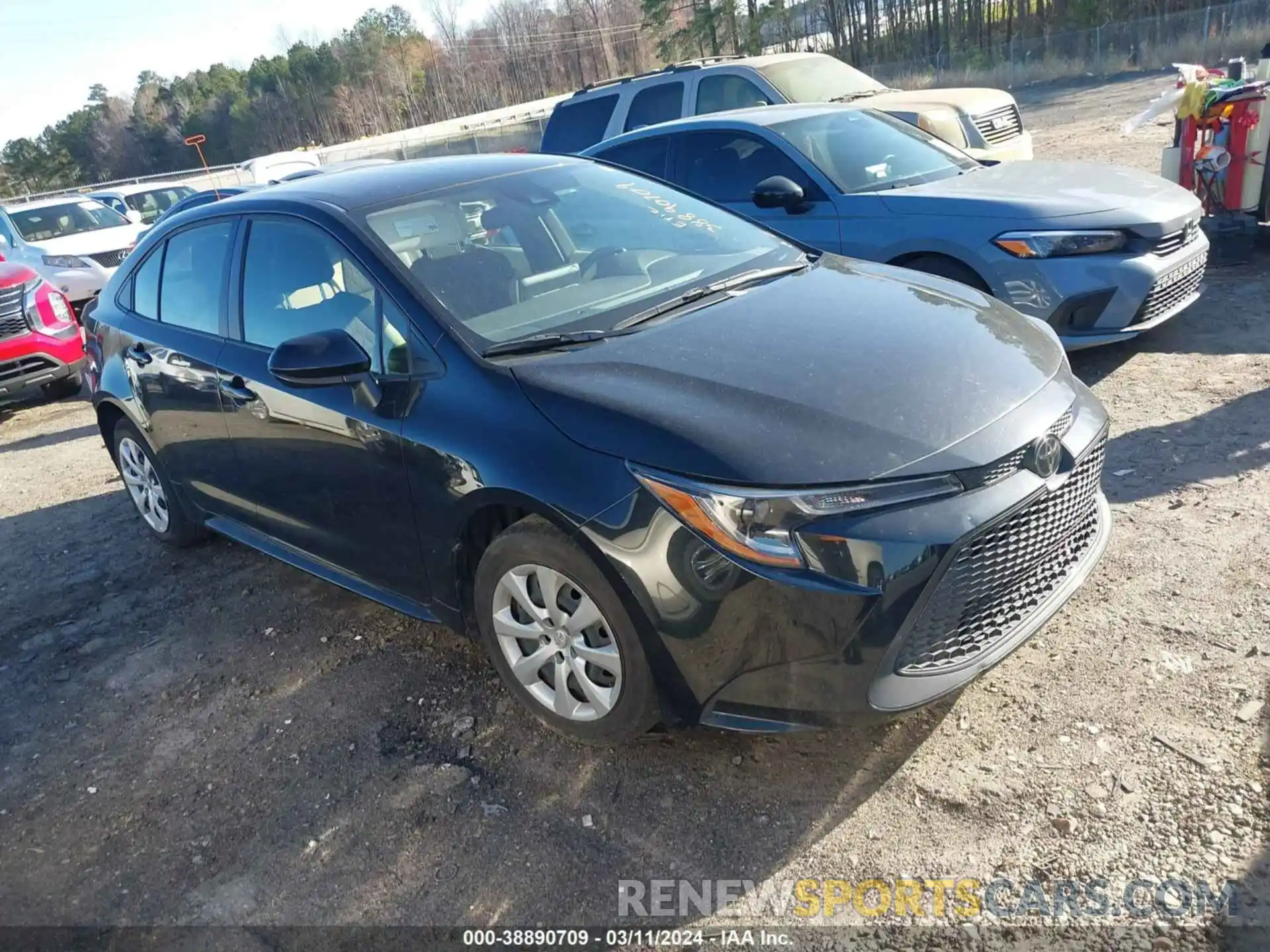 1 Photograph of a damaged car JTDEPRAE8LJ068772 TOYOTA COROLLA 2020