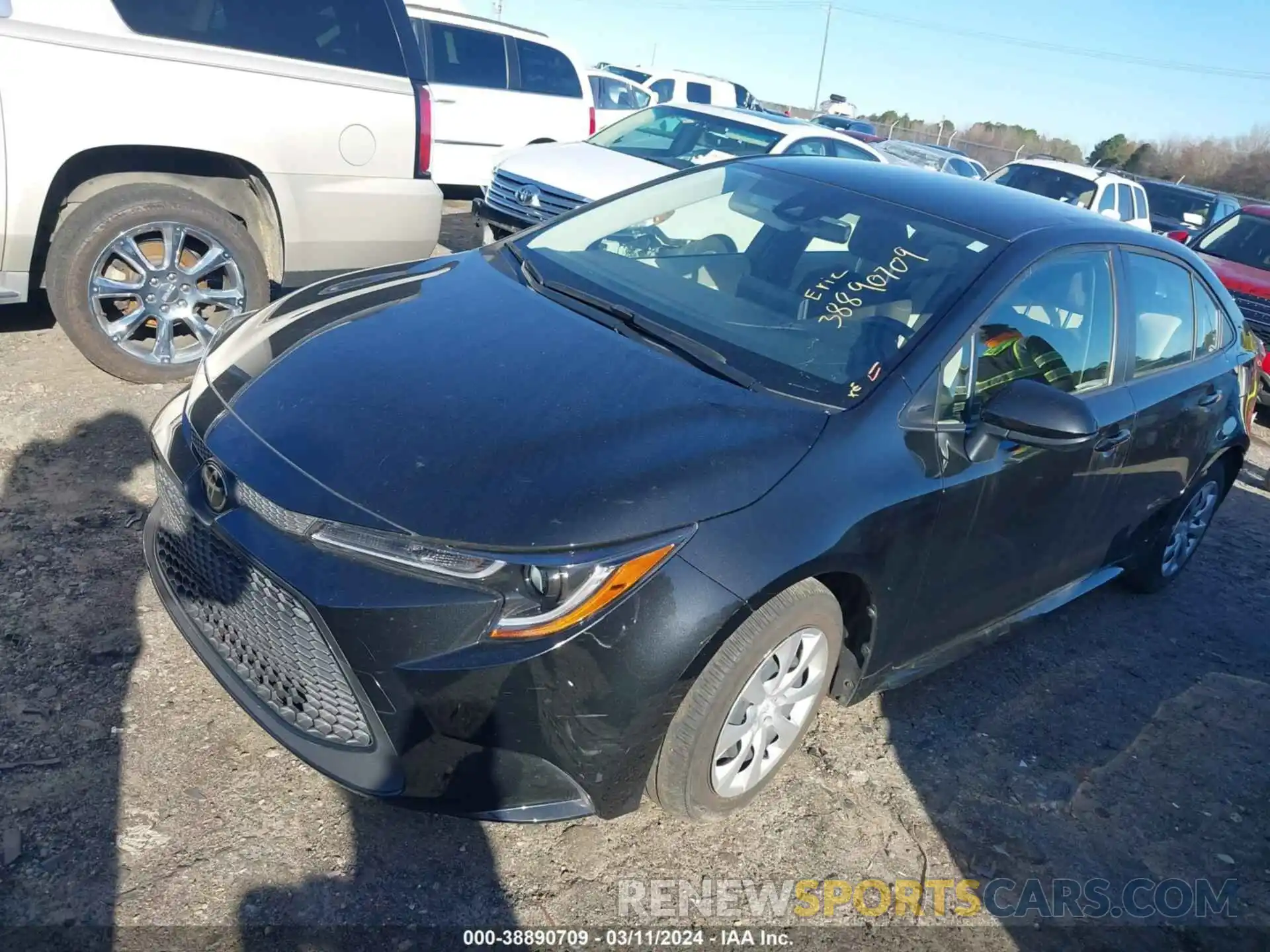 2 Photograph of a damaged car JTDEPRAE8LJ068772 TOYOTA COROLLA 2020