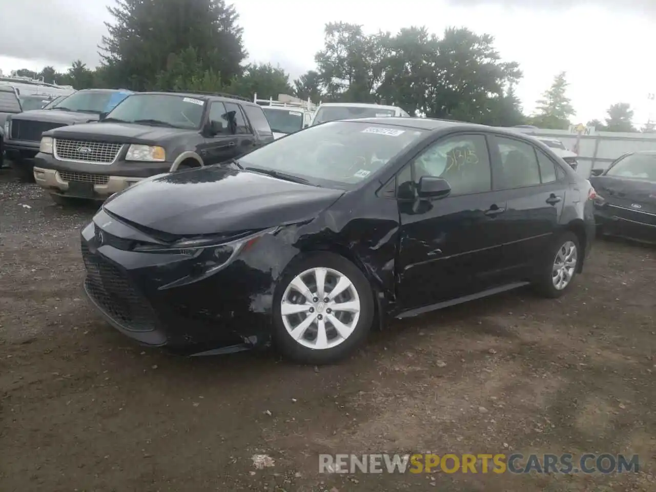 2 Photograph of a damaged car JTDEPRAE8LJ069260 TOYOTA COROLLA 2020