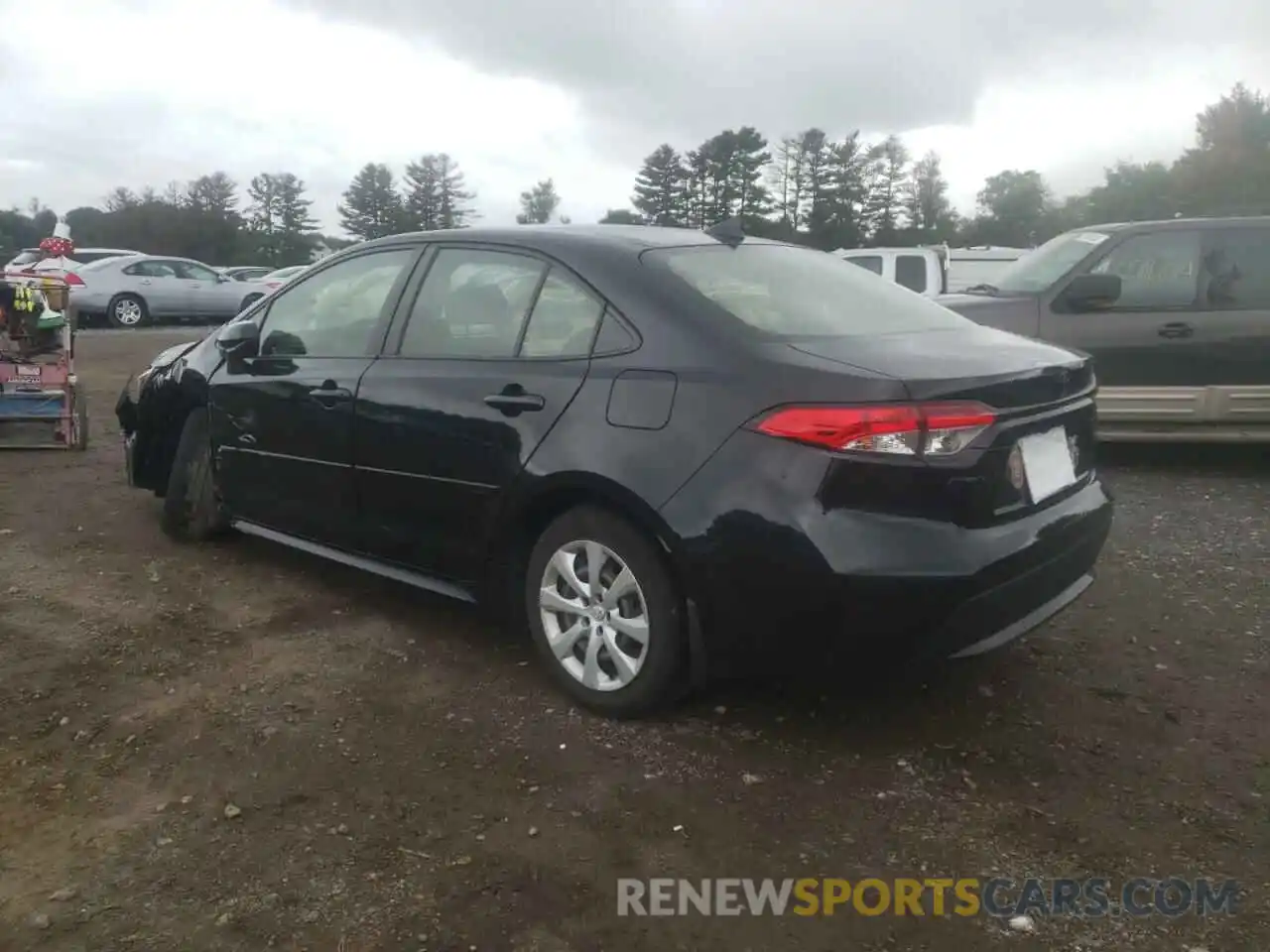 3 Photograph of a damaged car JTDEPRAE8LJ069260 TOYOTA COROLLA 2020