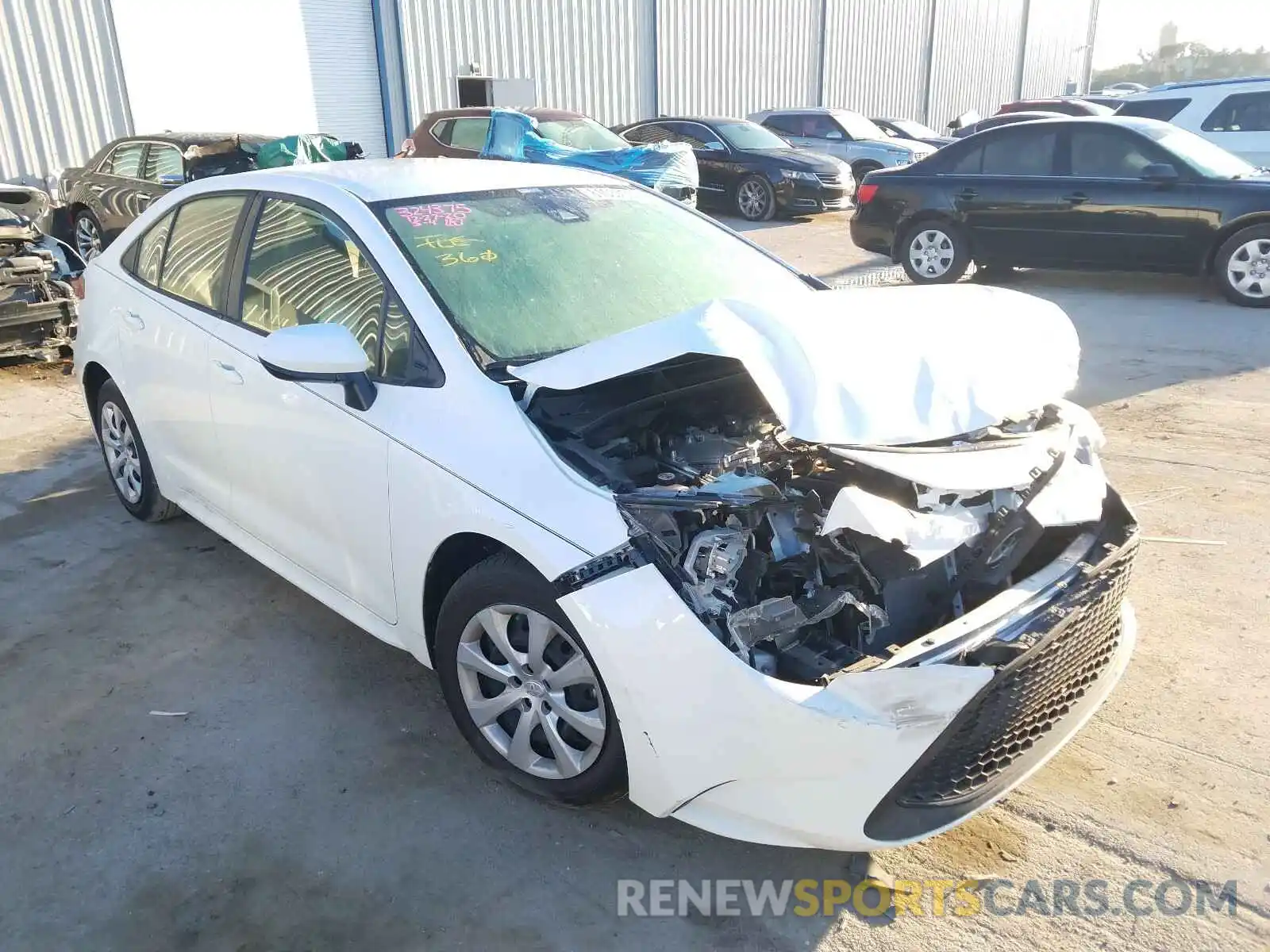 1 Photograph of a damaged car JTDEPRAE8LJ069338 TOYOTA COROLLA 2020