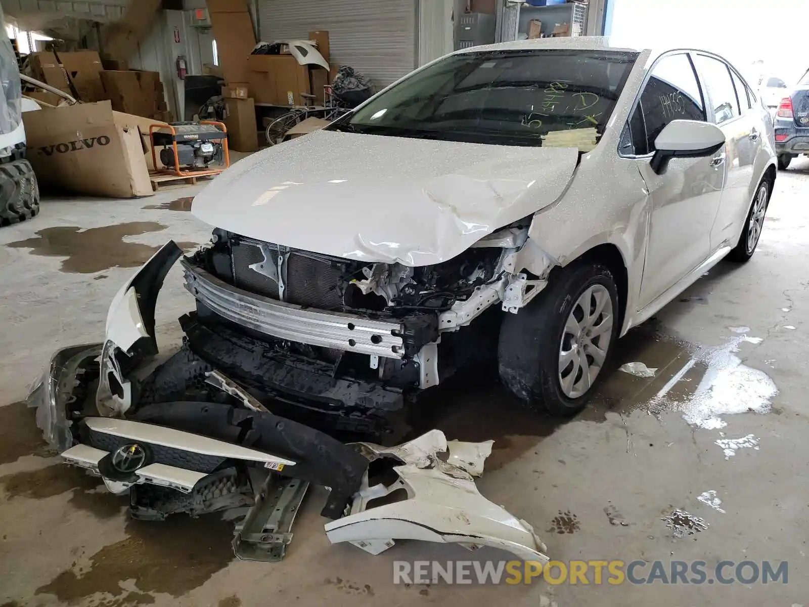 2 Photograph of a damaged car JTDEPRAE8LJ070120 TOYOTA COROLLA 2020