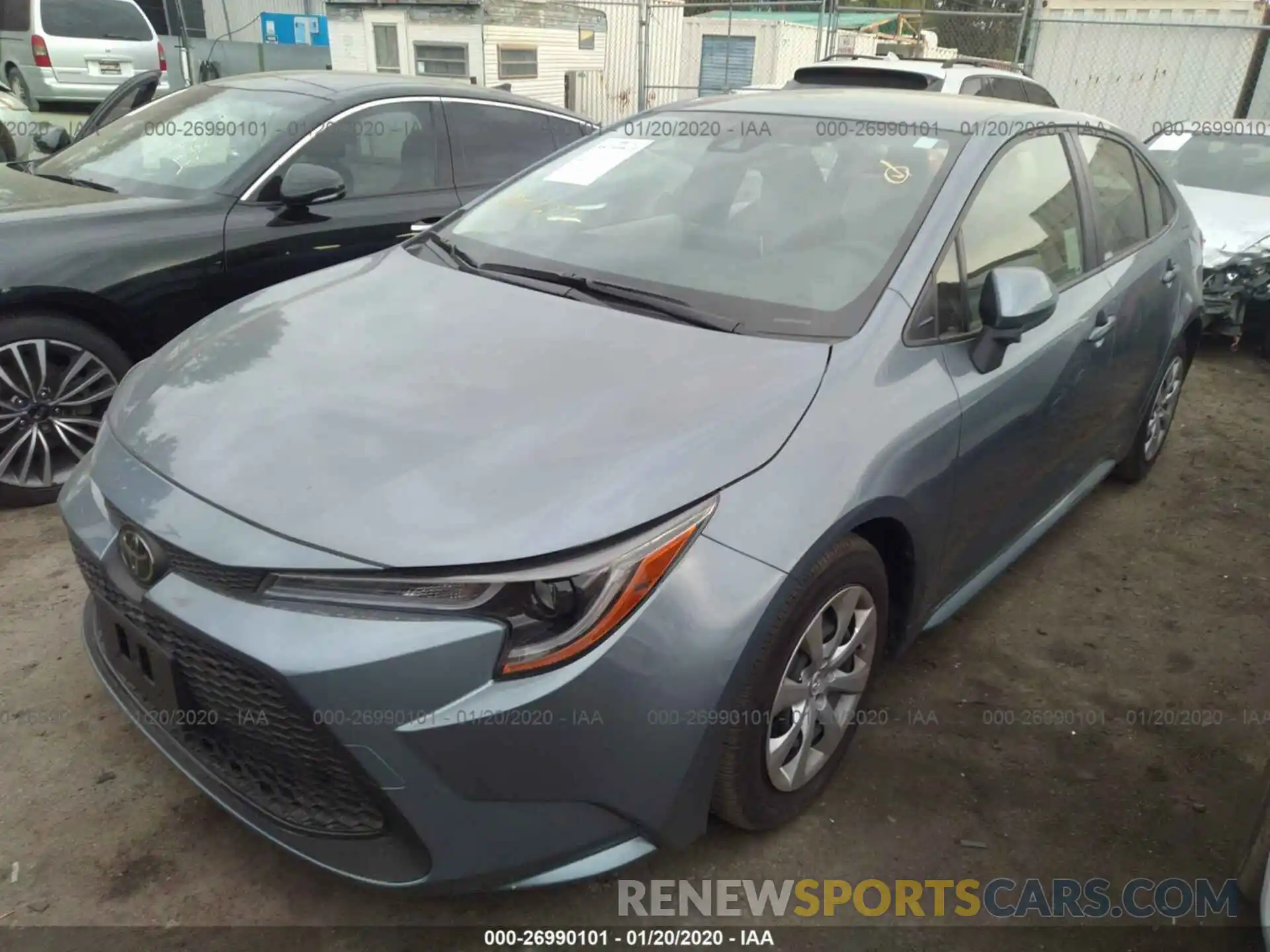 2 Photograph of a damaged car JTDEPRAE8LJ070179 TOYOTA COROLLA 2020