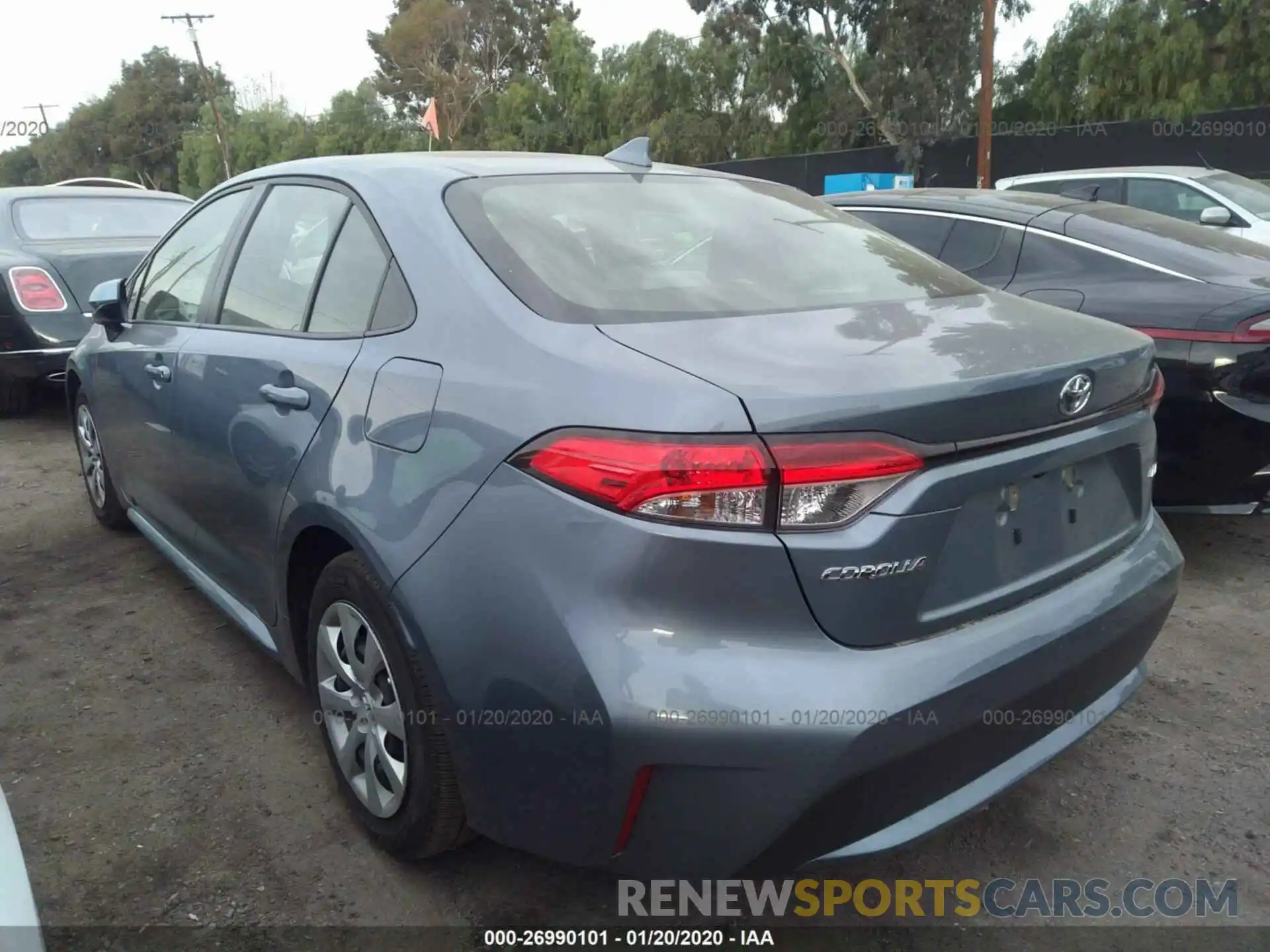 3 Photograph of a damaged car JTDEPRAE8LJ070179 TOYOTA COROLLA 2020