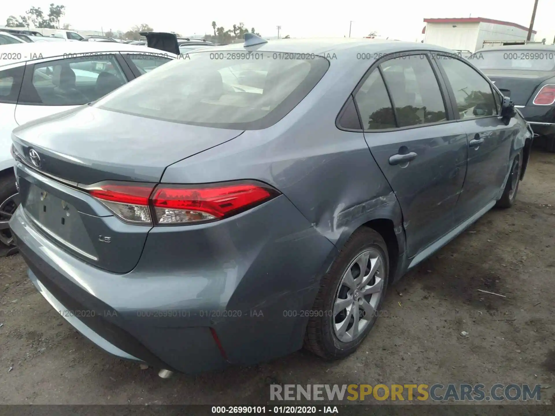 4 Photograph of a damaged car JTDEPRAE8LJ070179 TOYOTA COROLLA 2020