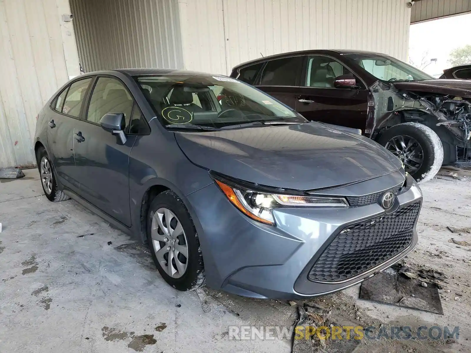 1 Photograph of a damaged car JTDEPRAE8LJ070313 TOYOTA COROLLA 2020