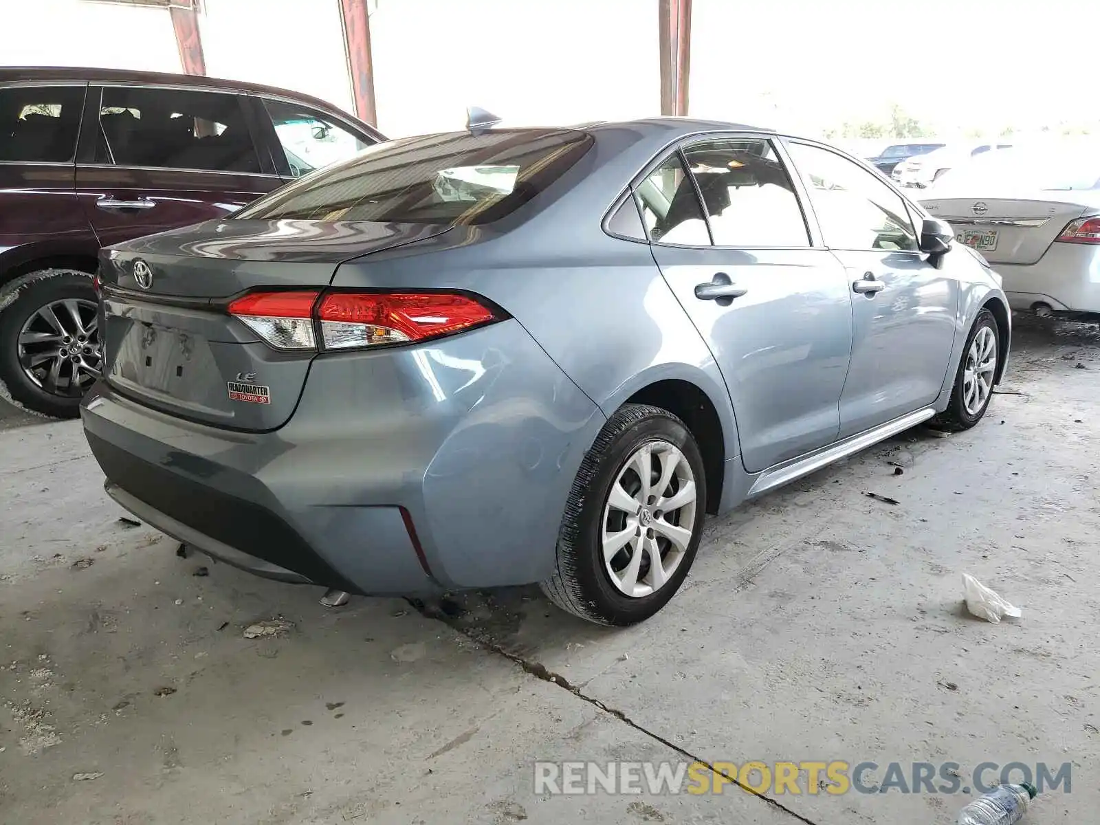 4 Photograph of a damaged car JTDEPRAE8LJ070313 TOYOTA COROLLA 2020