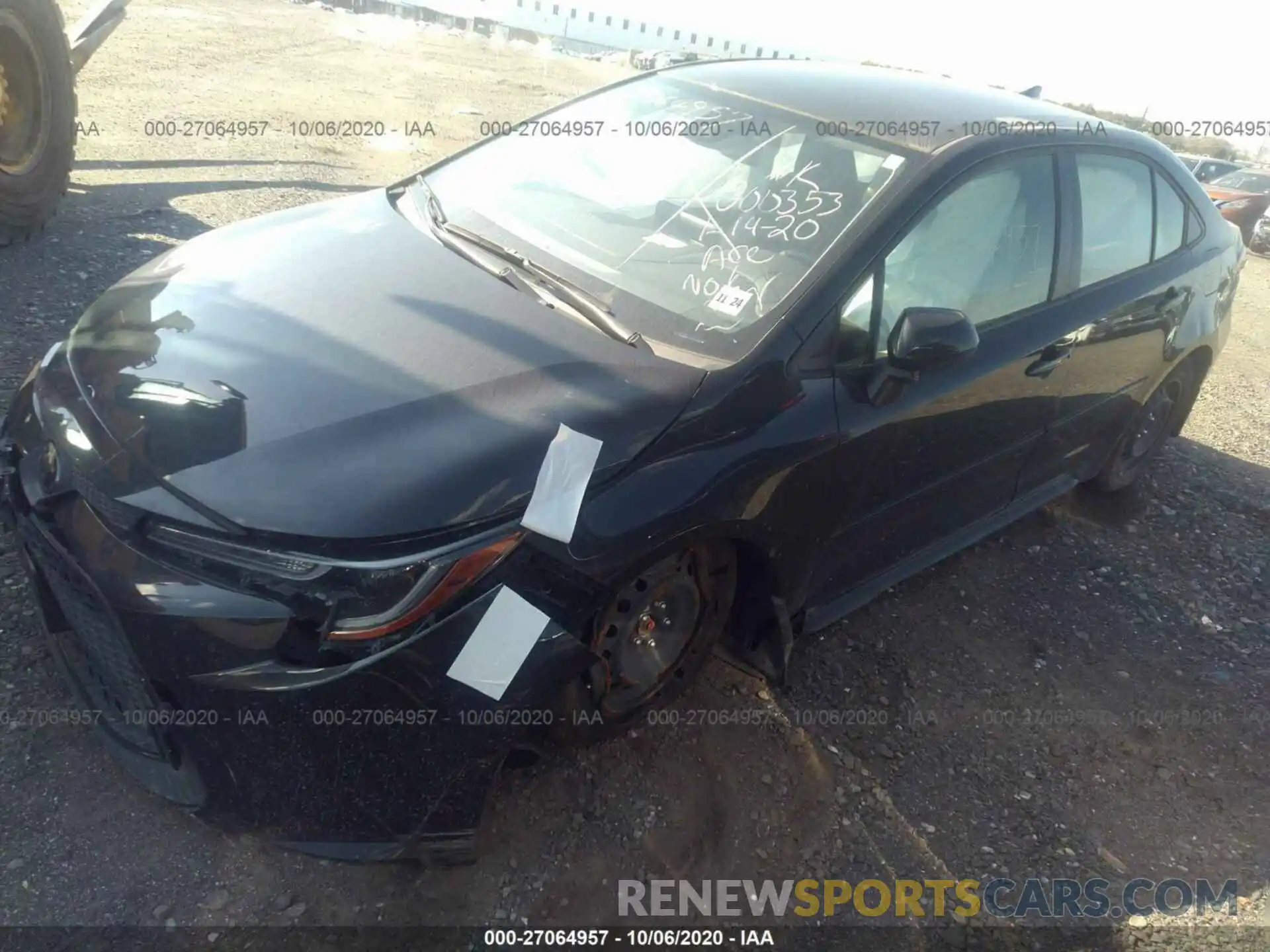 2 Photograph of a damaged car JTDEPRAE8LJ071820 TOYOTA COROLLA 2020