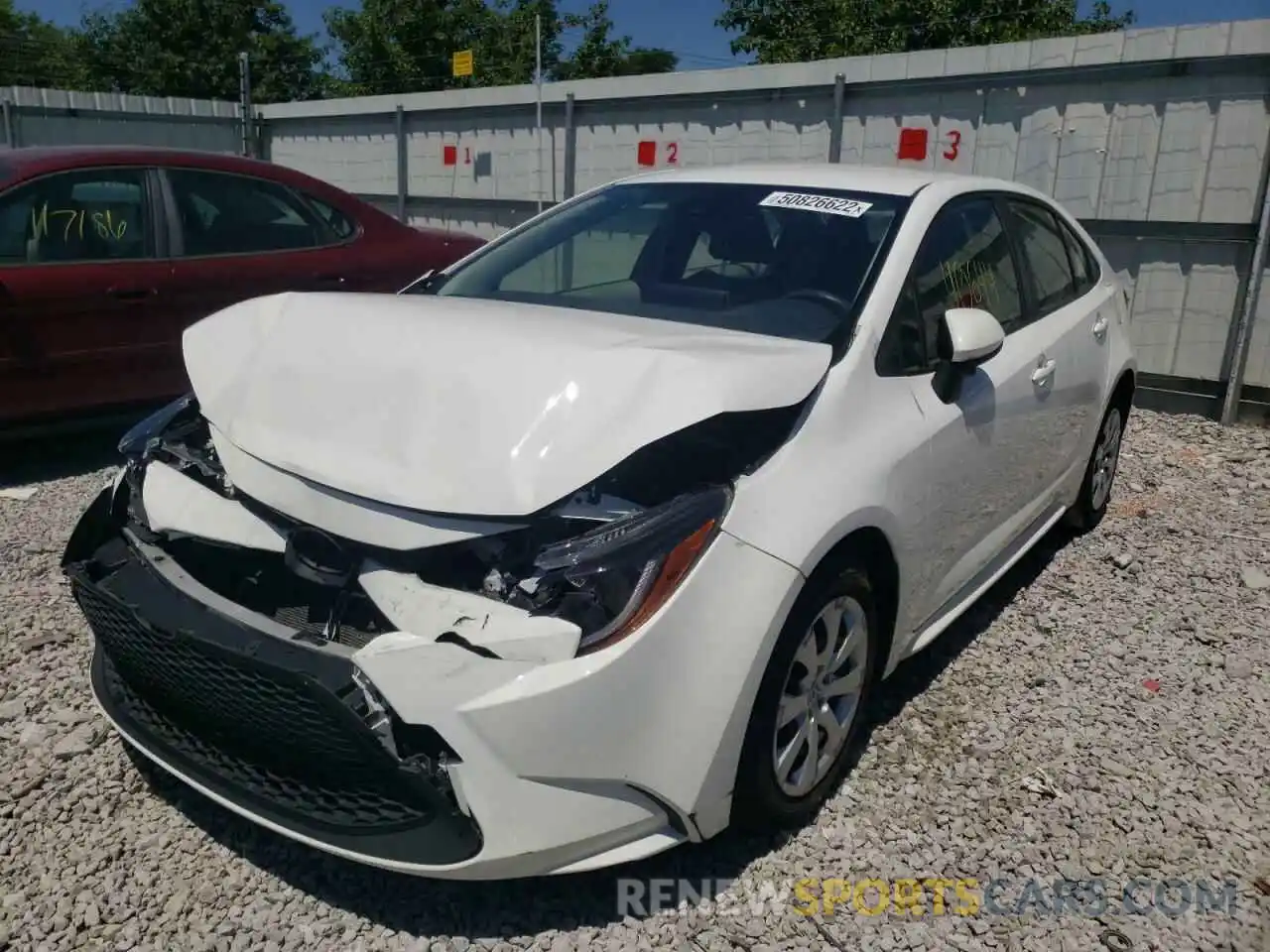 2 Photograph of a damaged car JTDEPRAE8LJ072062 TOYOTA COROLLA 2020