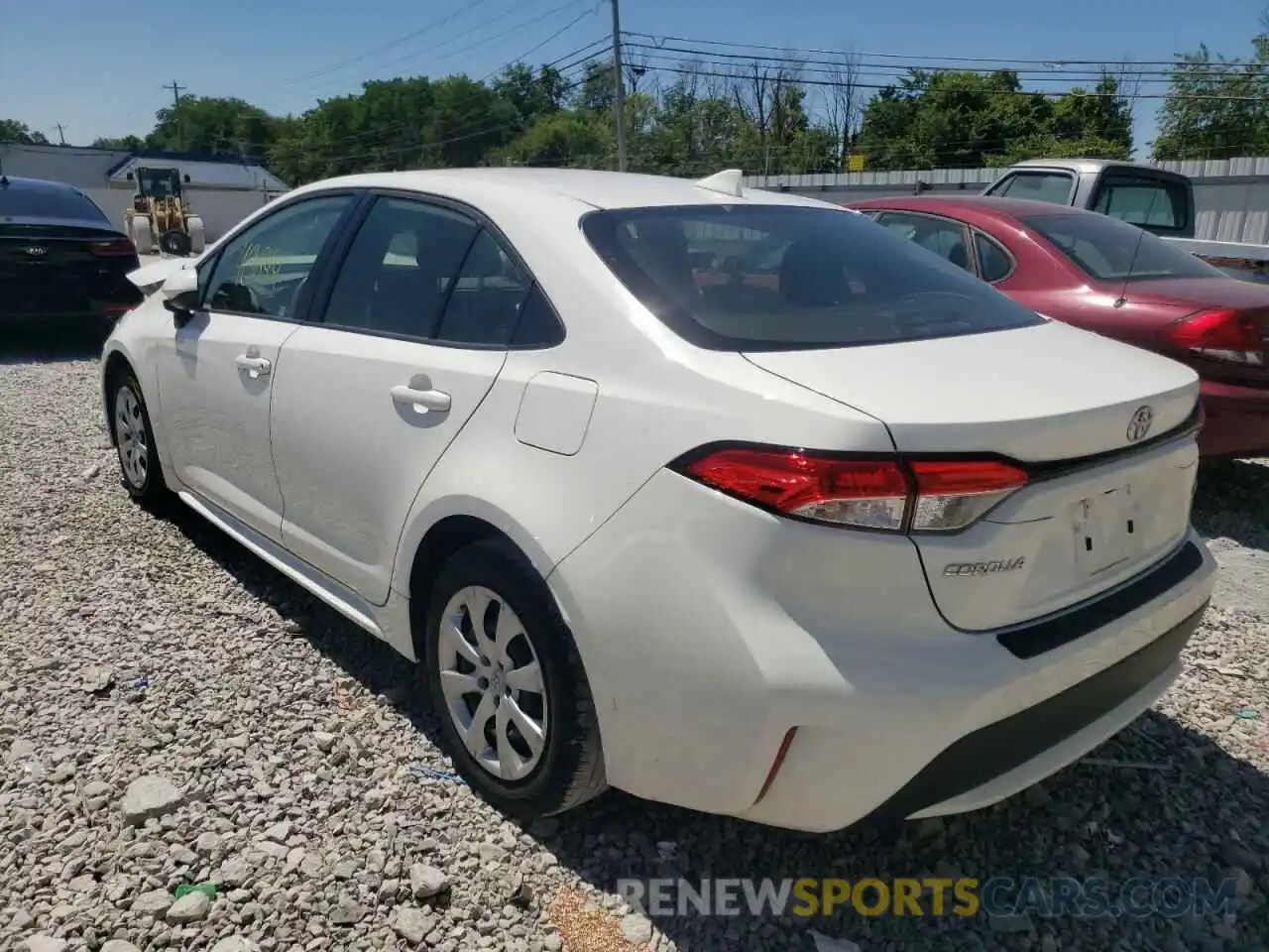 3 Photograph of a damaged car JTDEPRAE8LJ072062 TOYOTA COROLLA 2020