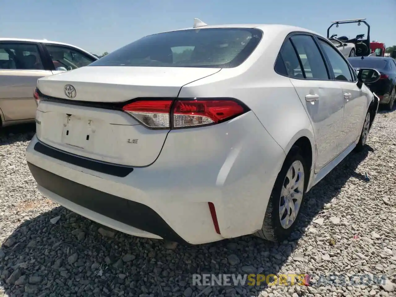 4 Photograph of a damaged car JTDEPRAE8LJ072062 TOYOTA COROLLA 2020