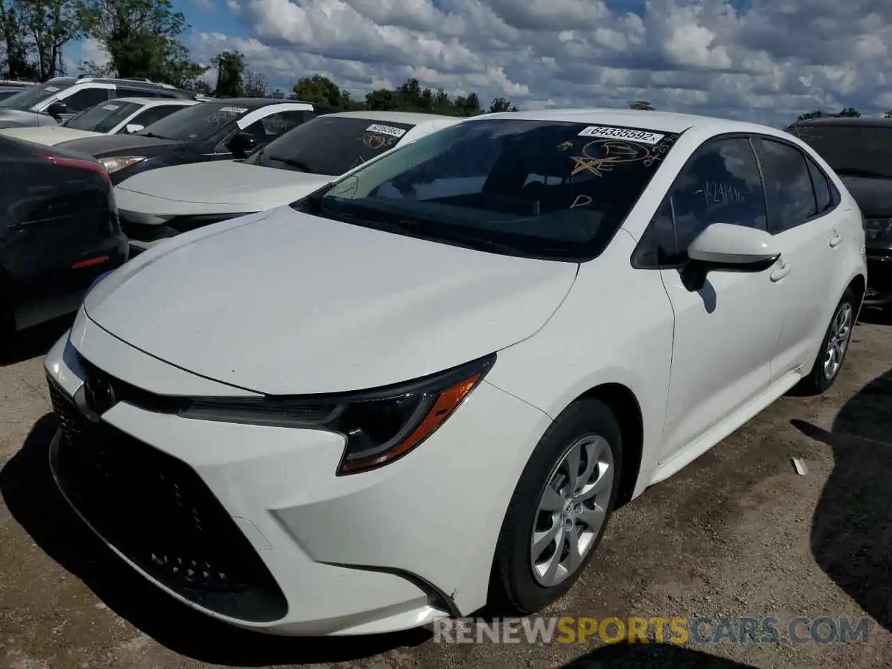 2 Photograph of a damaged car JTDEPRAE8LJ072577 TOYOTA COROLLA 2020