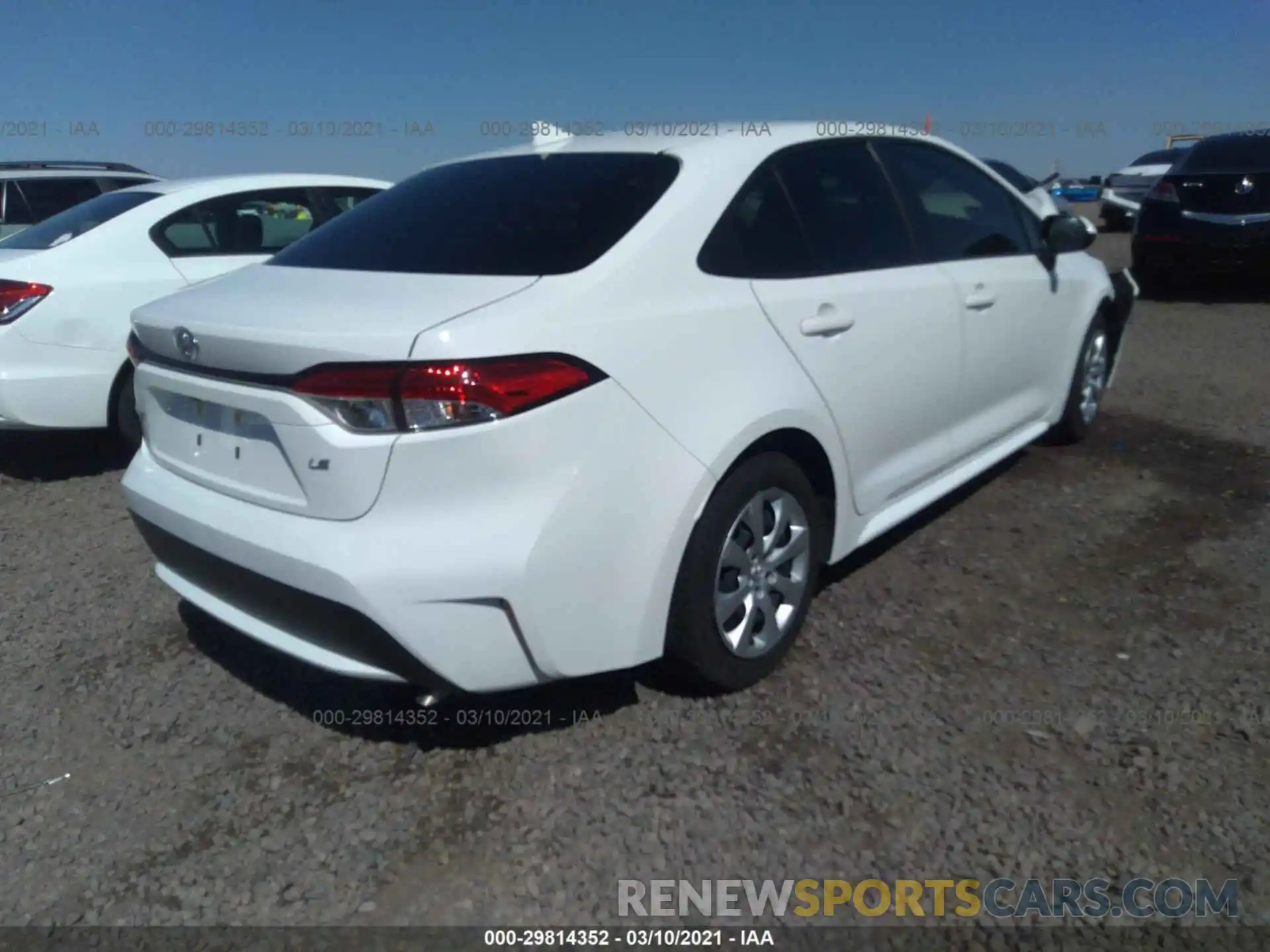 4 Photograph of a damaged car JTDEPRAE8LJ072899 TOYOTA COROLLA 2020