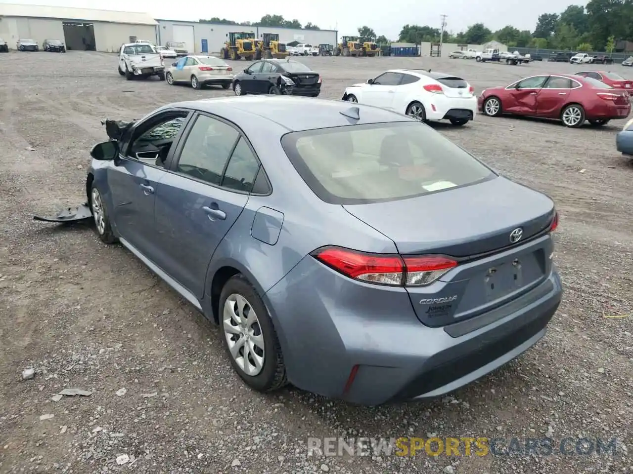 3 Photograph of a damaged car JTDEPRAE8LJ073292 TOYOTA COROLLA 2020