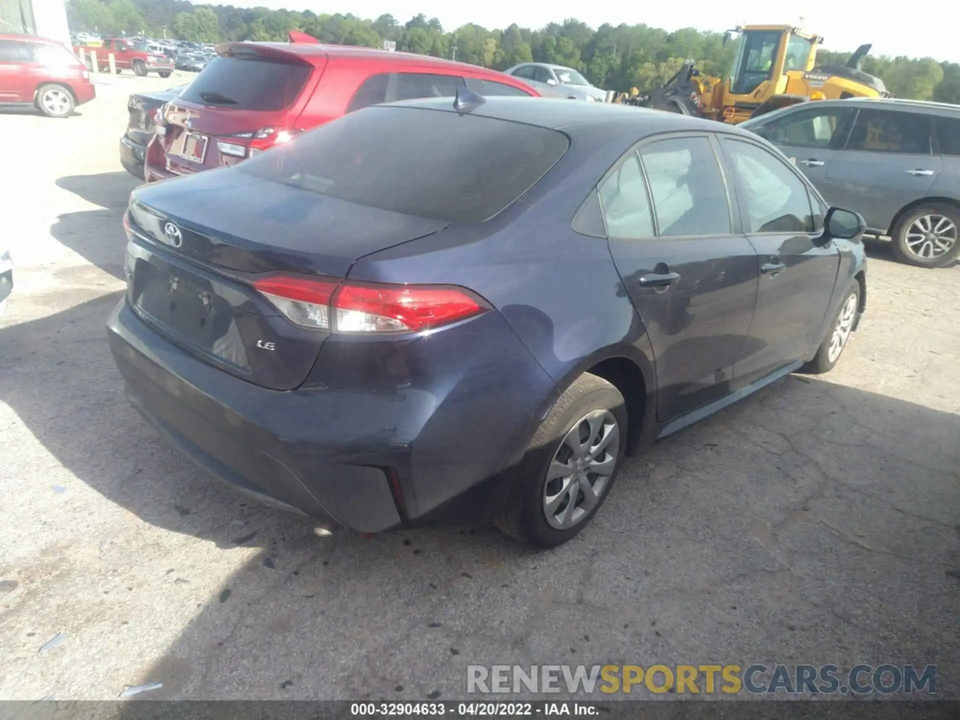 4 Photograph of a damaged car JTDEPRAE8LJ073342 TOYOTA COROLLA 2020