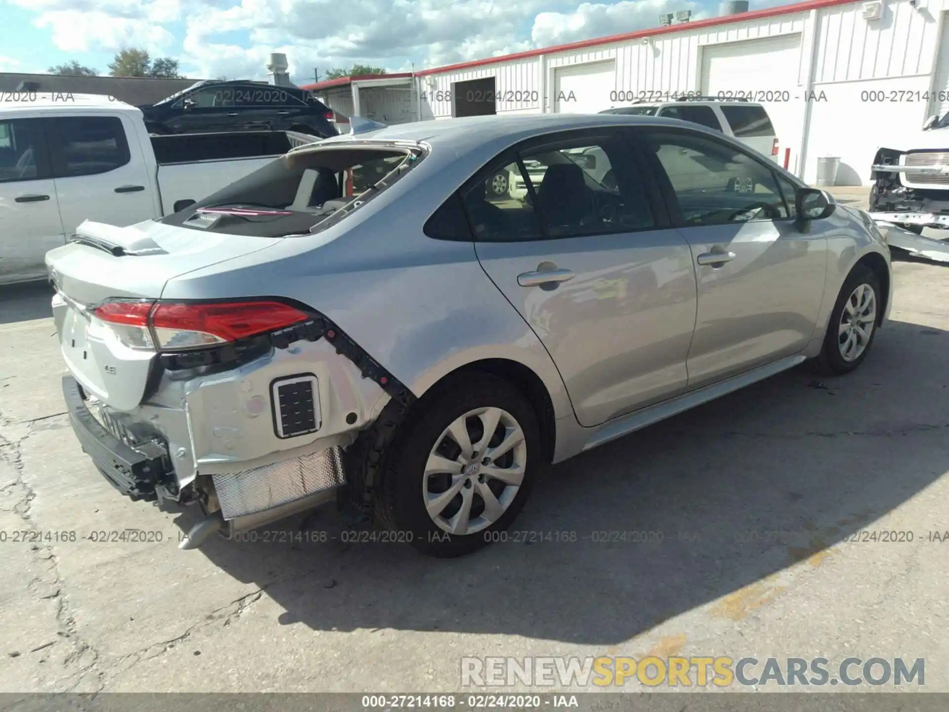 4 Photograph of a damaged car JTDEPRAE8LJ073597 TOYOTA COROLLA 2020