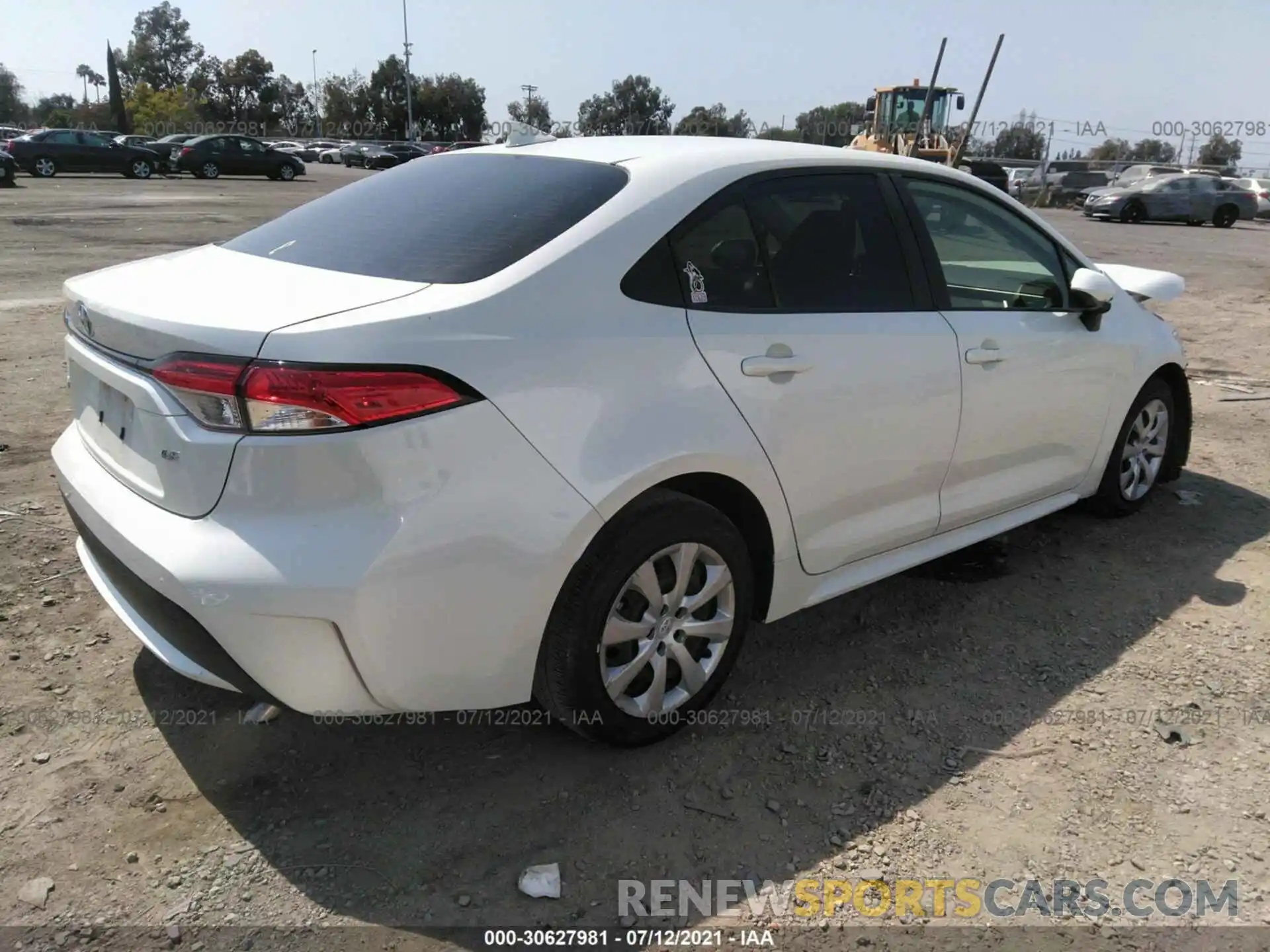 4 Photograph of a damaged car JTDEPRAE8LJ074894 TOYOTA COROLLA 2020