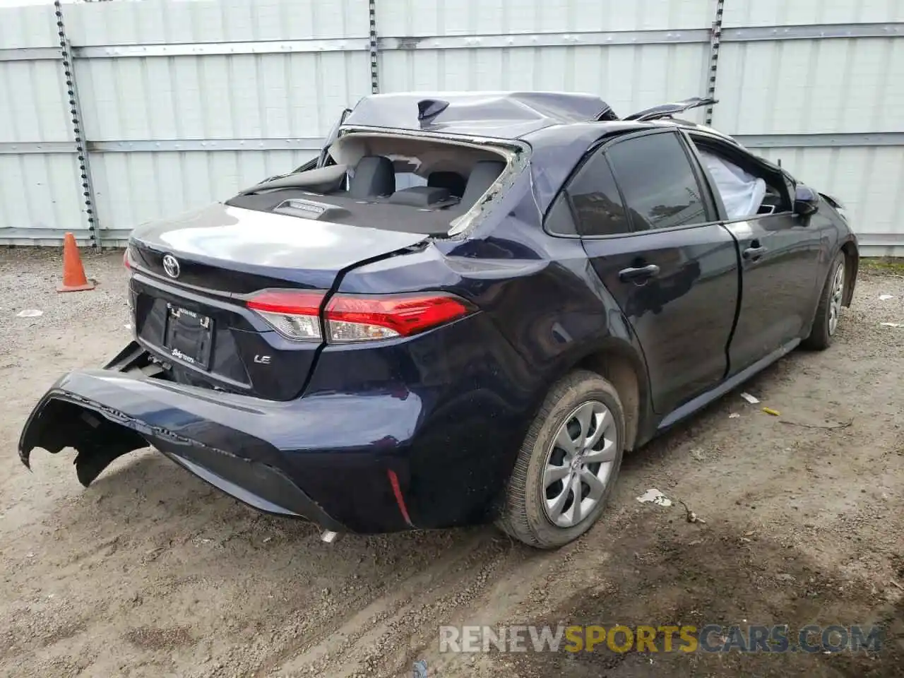 4 Photograph of a damaged car JTDEPRAE8LJ075933 TOYOTA COROLLA 2020