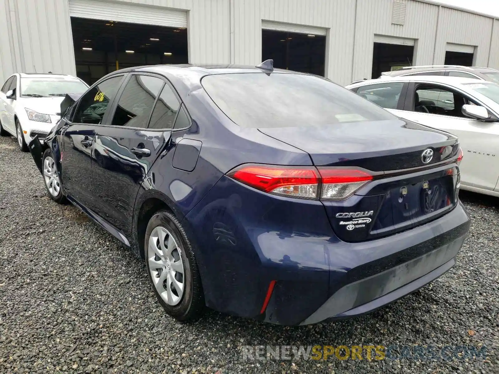 3 Photograph of a damaged car JTDEPRAE8LJ077696 TOYOTA COROLLA 2020