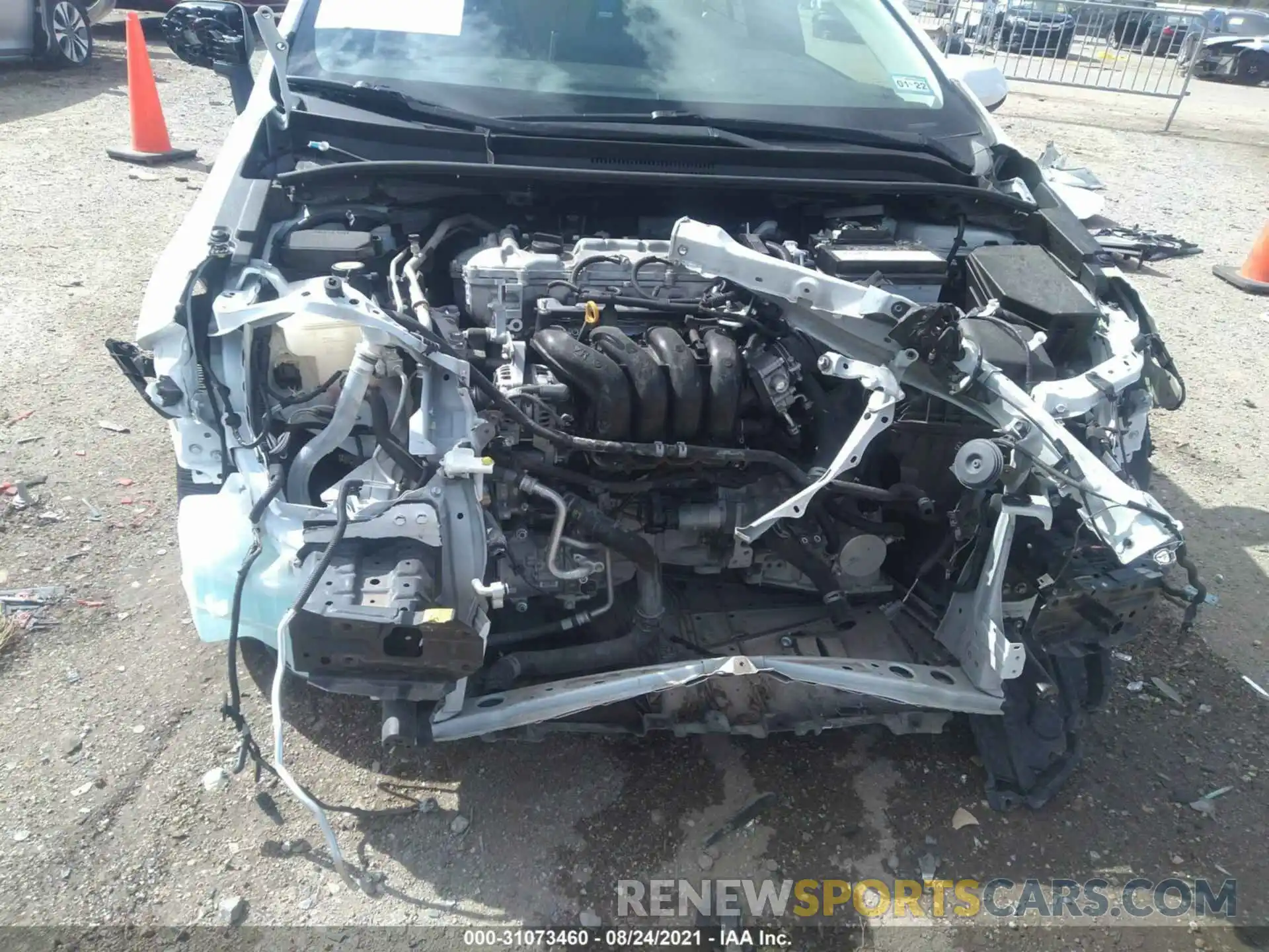 6 Photograph of a damaged car JTDEPRAE8LJ077990 TOYOTA COROLLA 2020