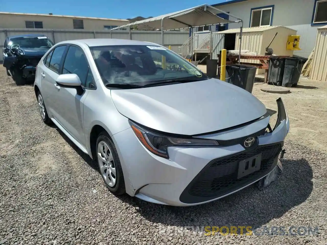 1 Photograph of a damaged car JTDEPRAE8LJ078184 TOYOTA COROLLA 2020