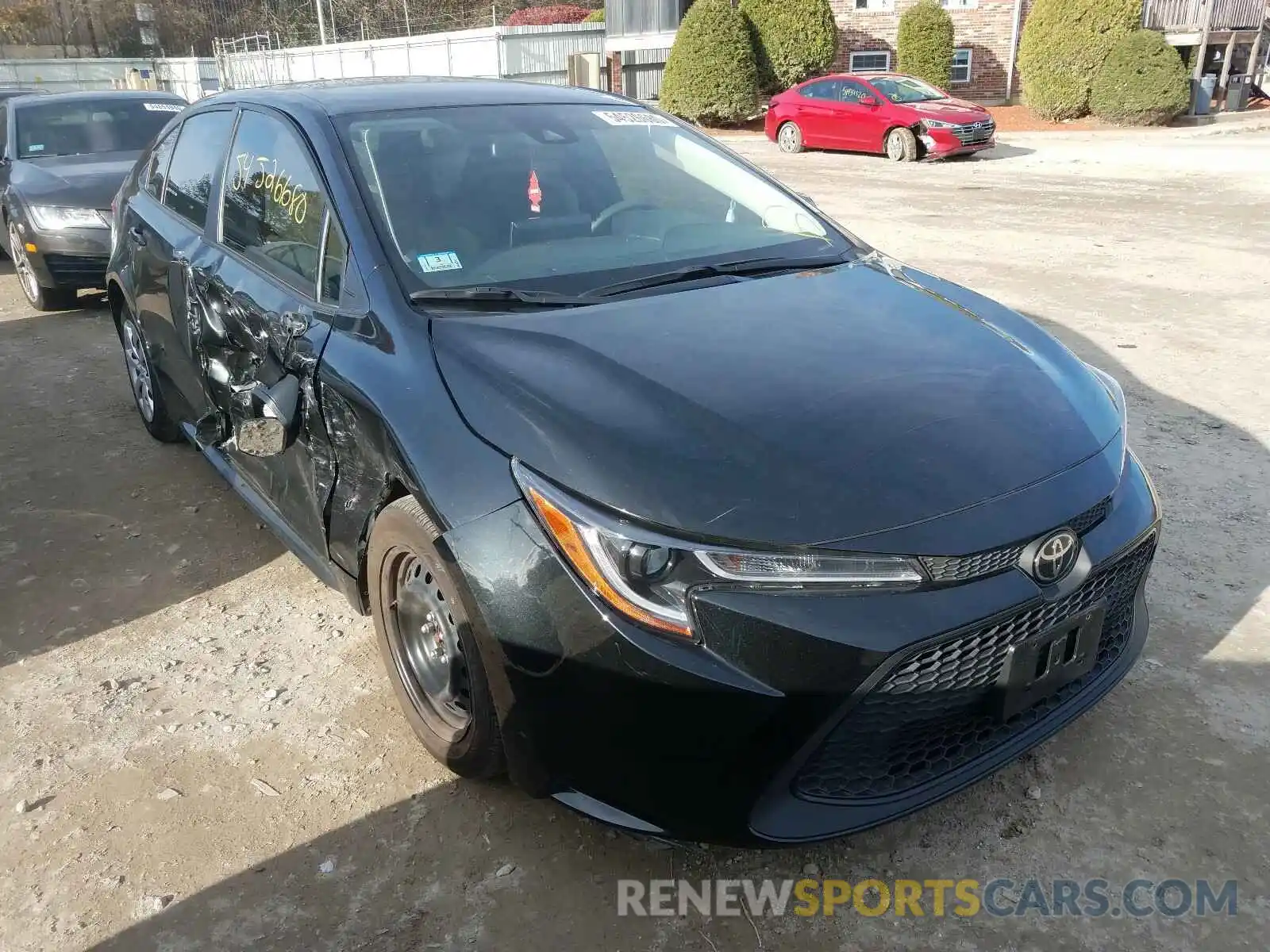 1 Photograph of a damaged car JTDEPRAE8LJ078606 TOYOTA COROLLA 2020