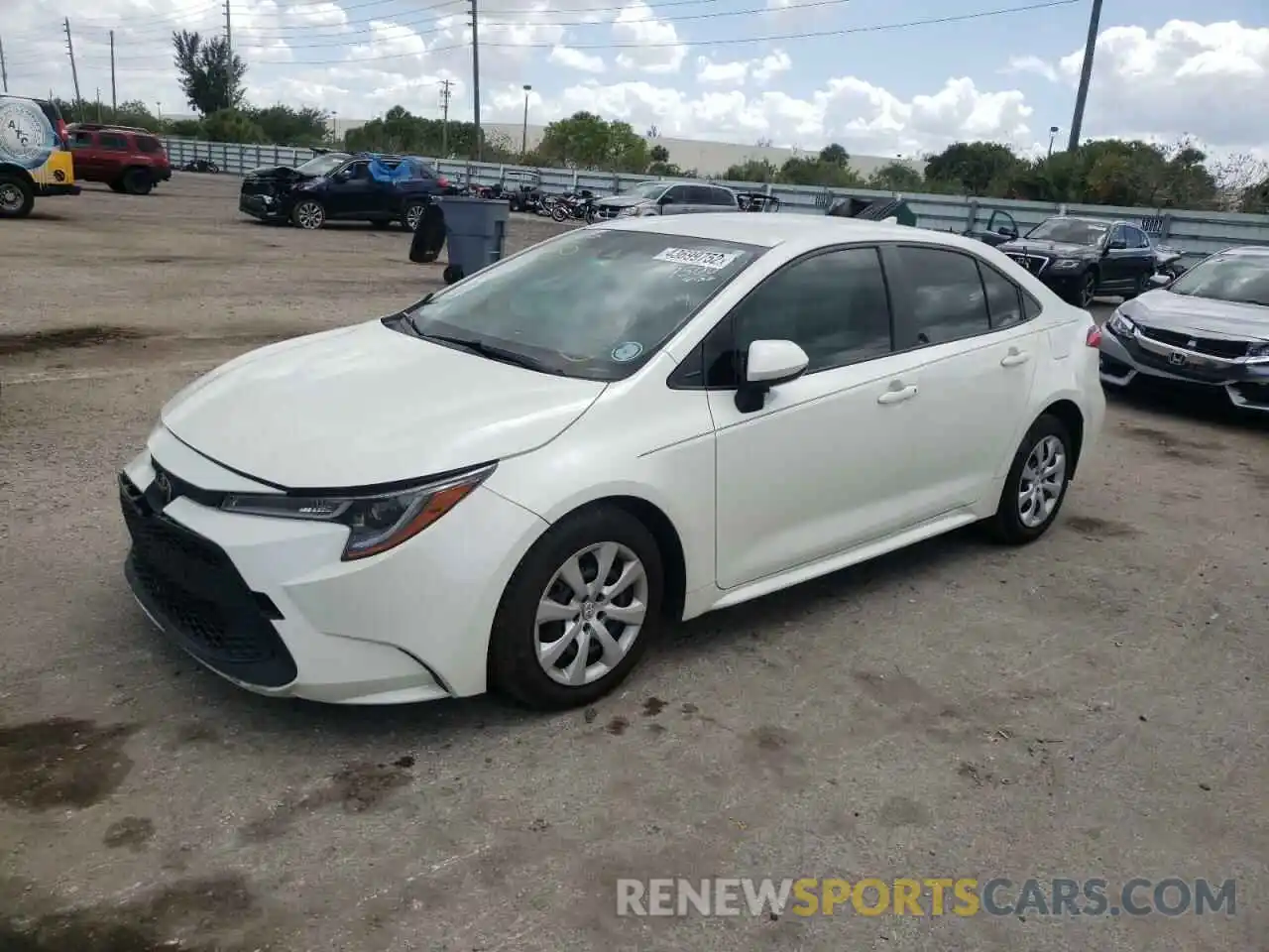 2 Photograph of a damaged car JTDEPRAE8LJ079500 TOYOTA COROLLA 2020