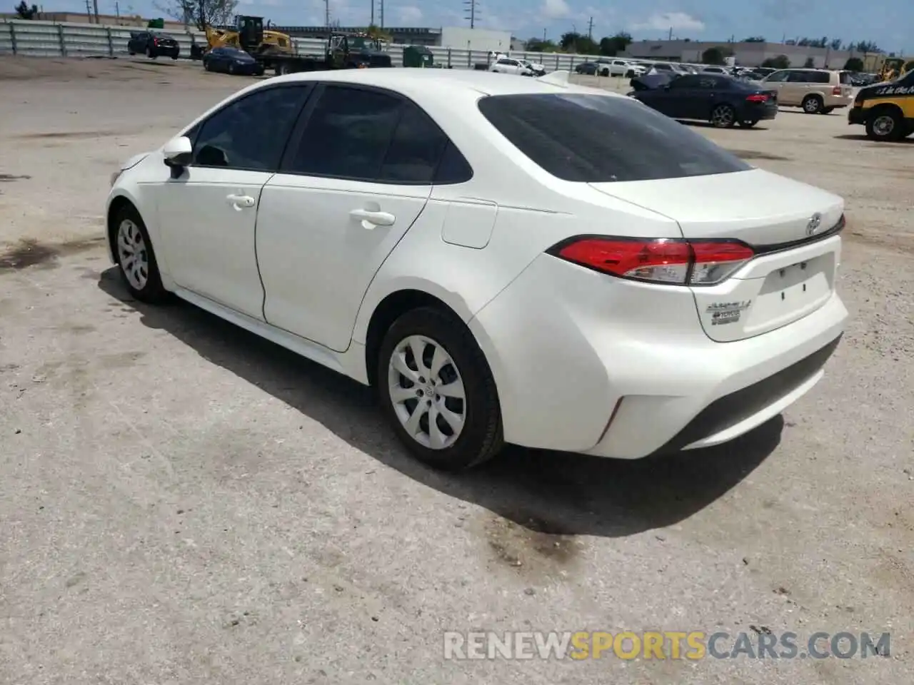 3 Photograph of a damaged car JTDEPRAE8LJ079500 TOYOTA COROLLA 2020