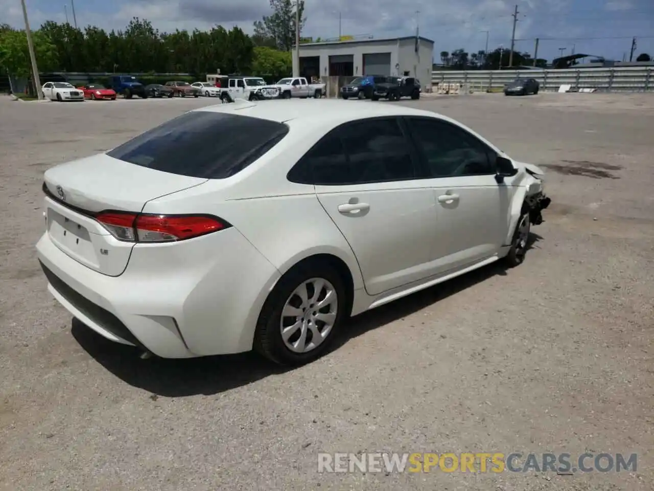 4 Photograph of a damaged car JTDEPRAE8LJ079500 TOYOTA COROLLA 2020