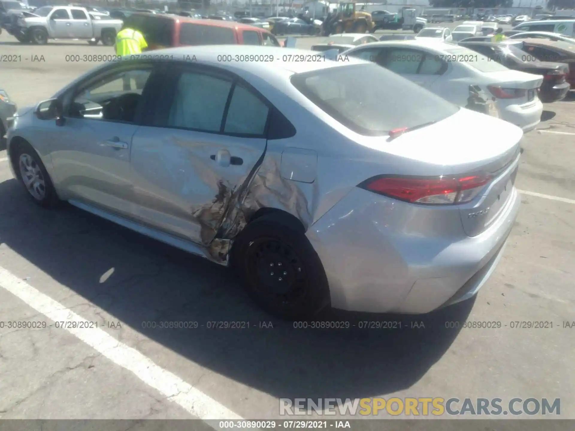 3 Photograph of a damaged car JTDEPRAE8LJ079657 TOYOTA COROLLA 2020