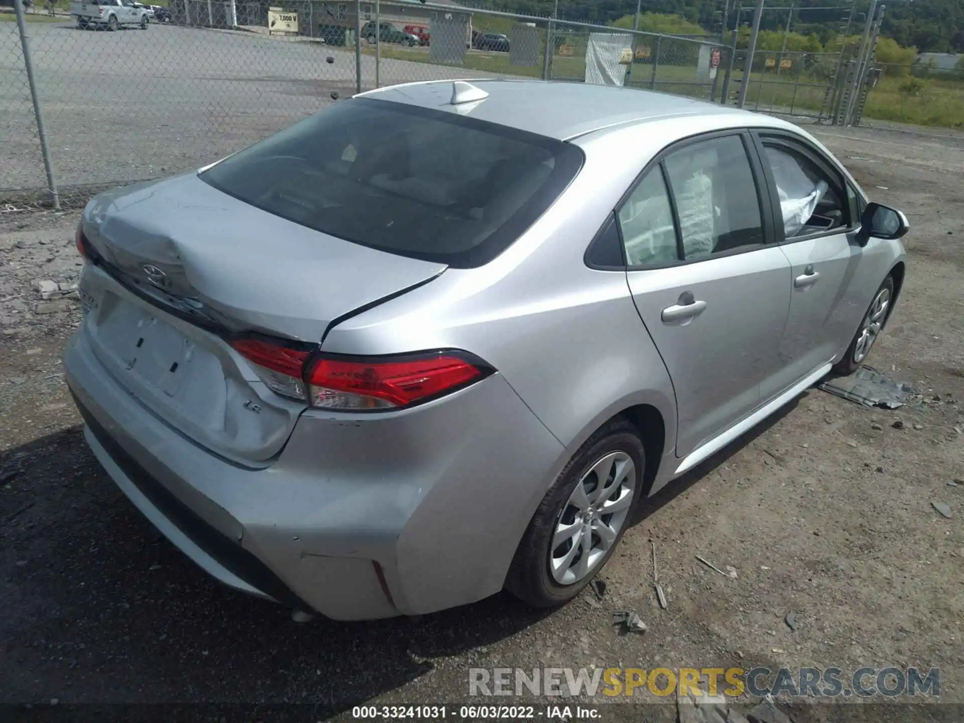 4 Photograph of a damaged car JTDEPRAE8LJ079836 TOYOTA COROLLA 2020