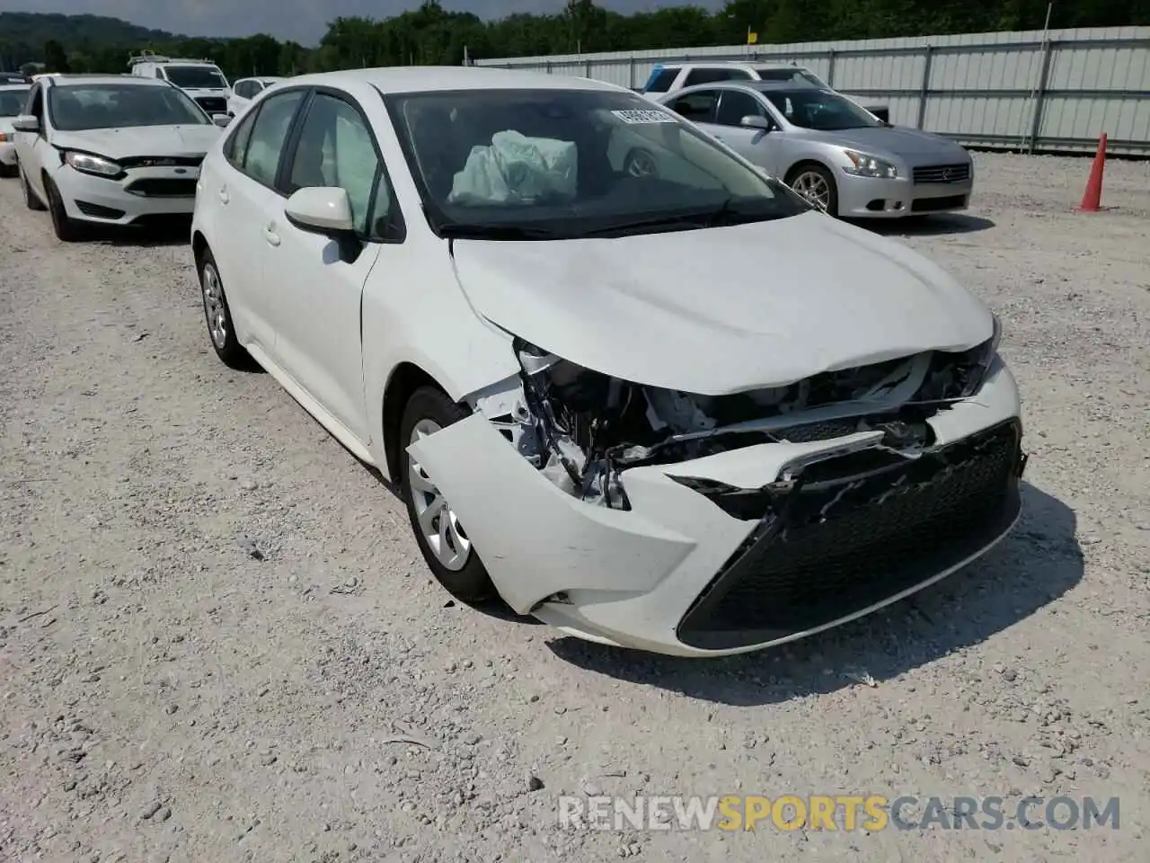 1 Photograph of a damaged car JTDEPRAE8LJ081067 TOYOTA COROLLA 2020