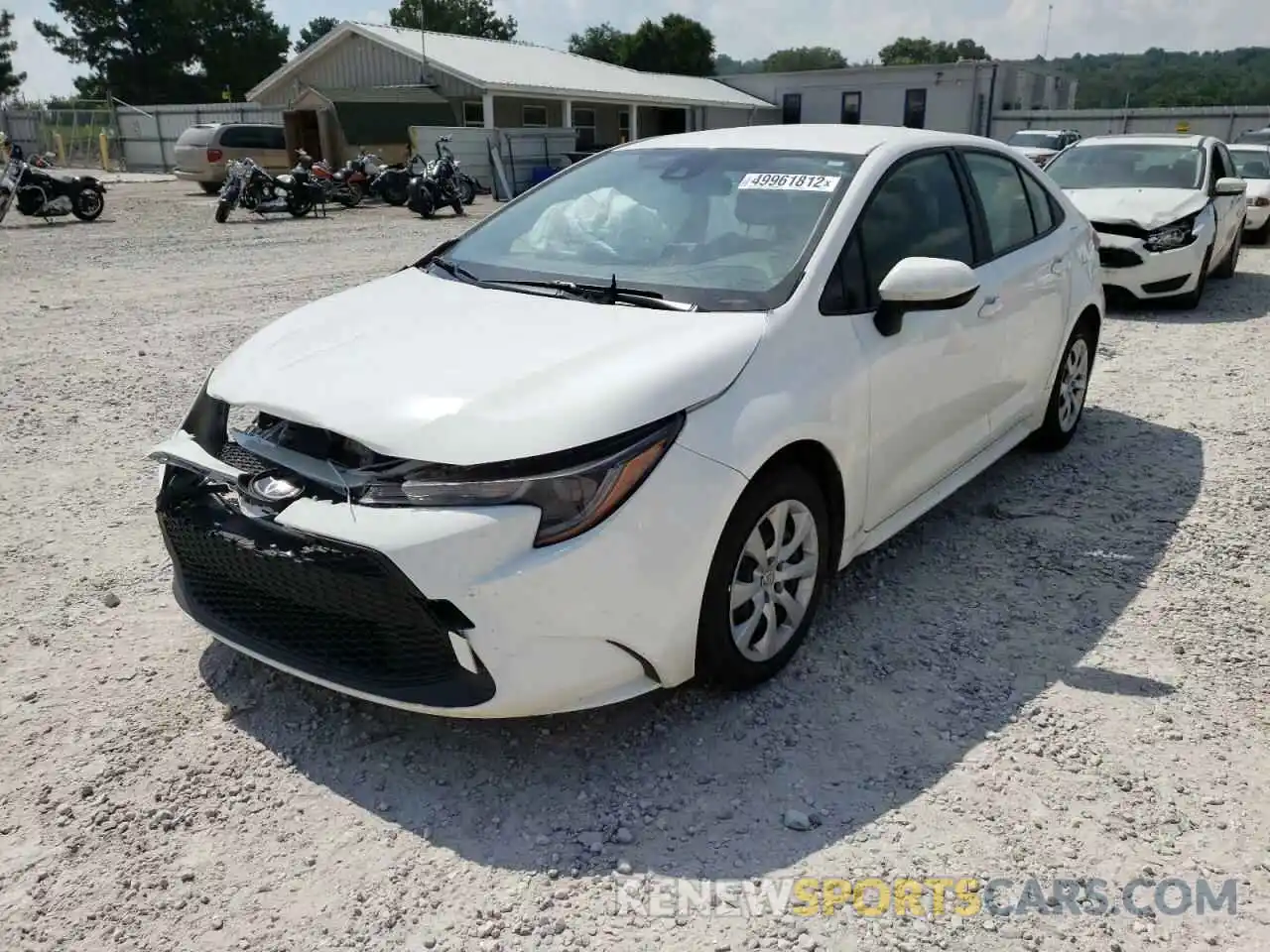 2 Photograph of a damaged car JTDEPRAE8LJ081067 TOYOTA COROLLA 2020