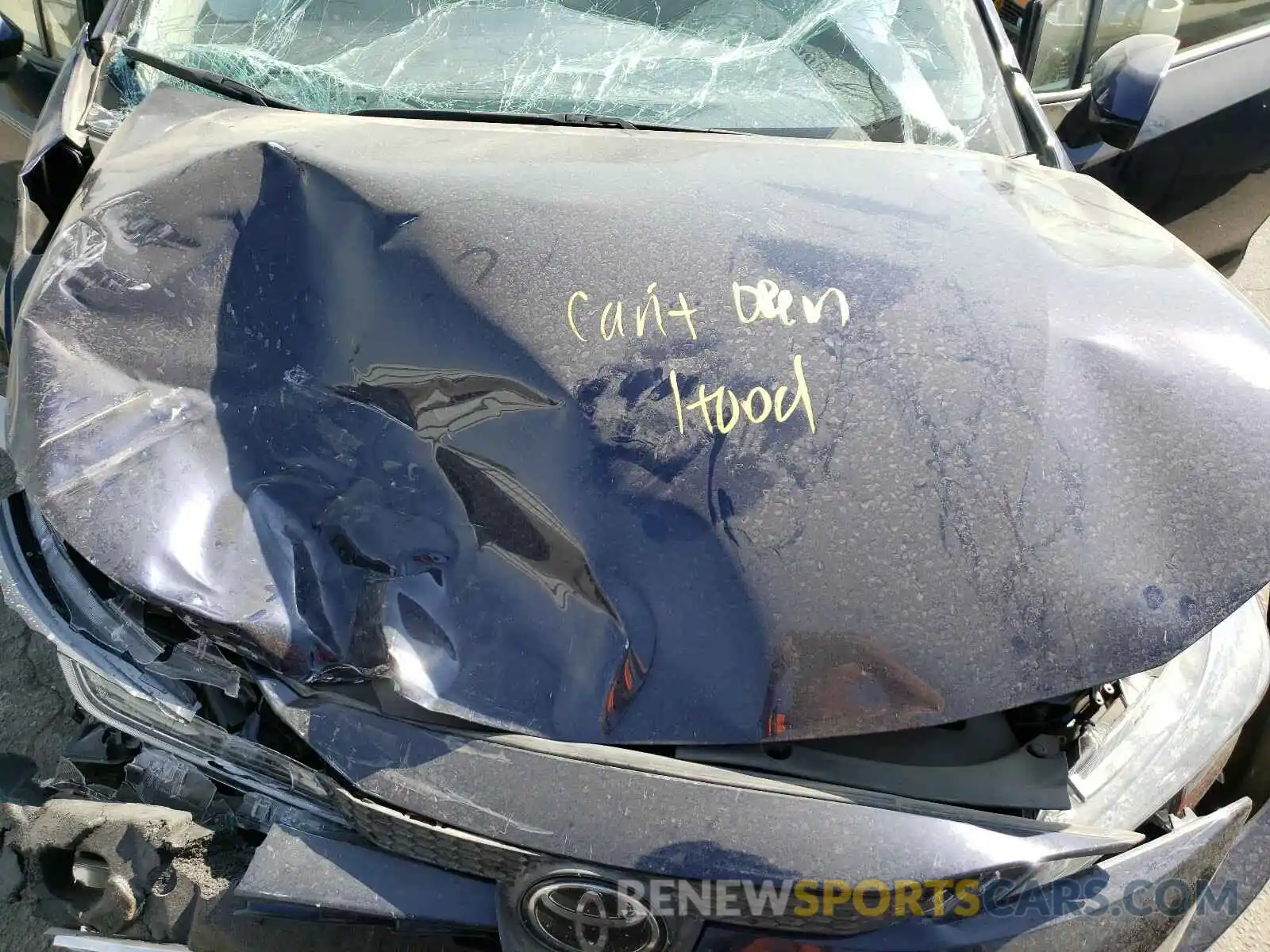 7 Photograph of a damaged car JTDEPRAE8LJ081456 TOYOTA COROLLA 2020