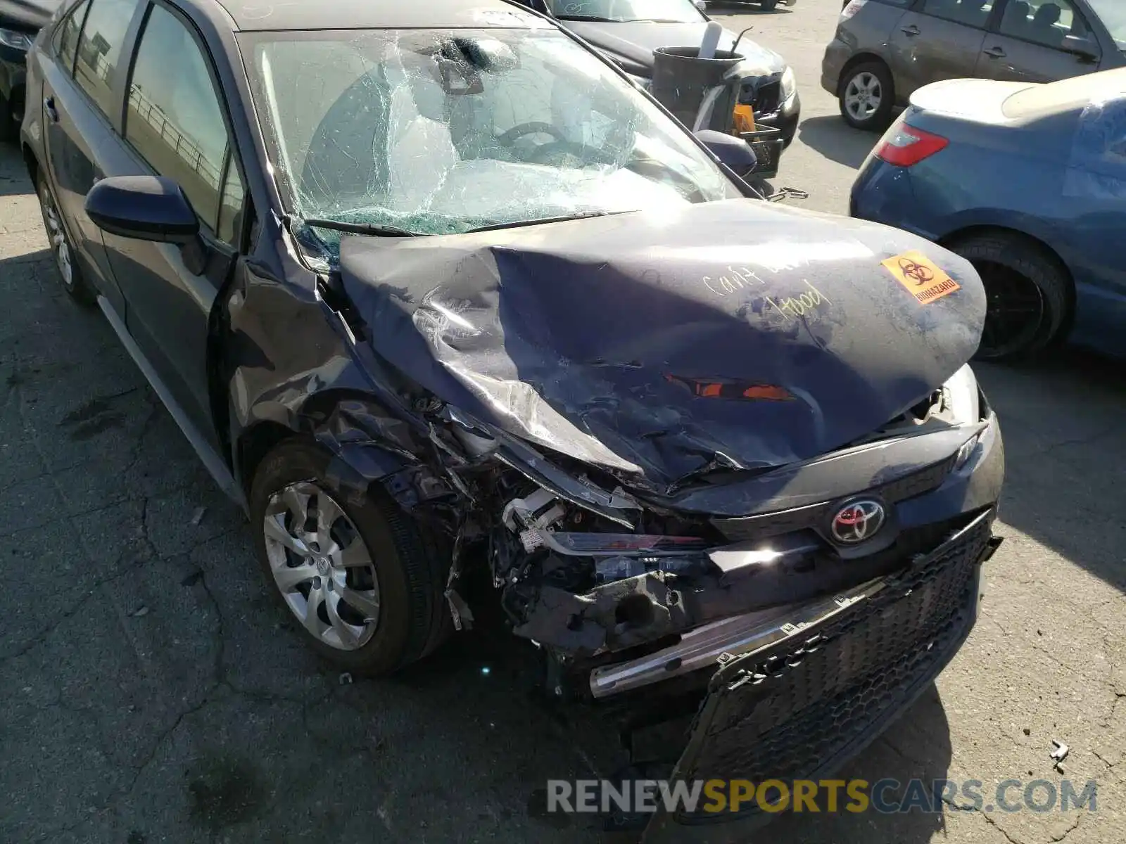 9 Photograph of a damaged car JTDEPRAE8LJ081456 TOYOTA COROLLA 2020