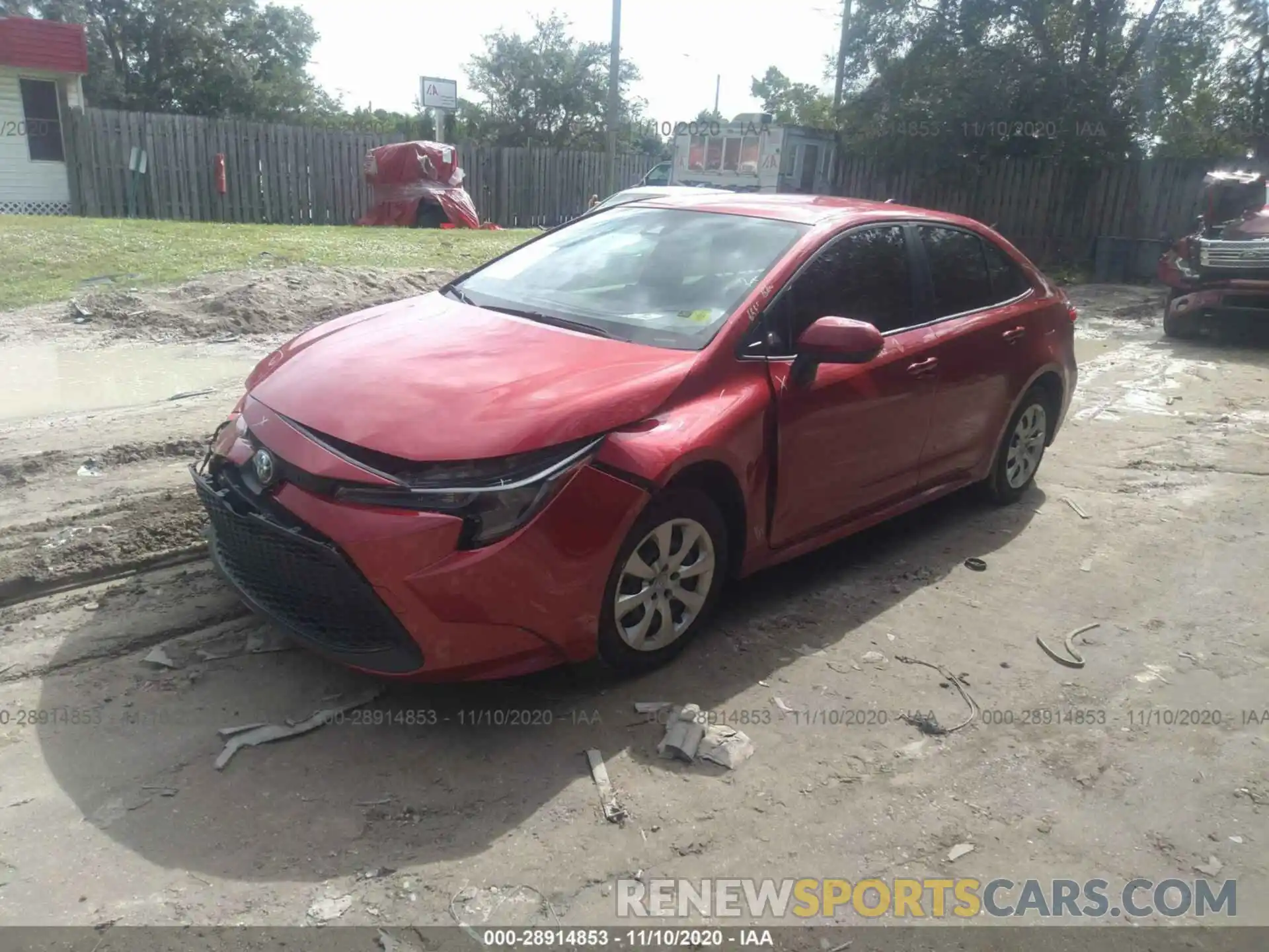 2 Photograph of a damaged car JTDEPRAE8LJ082901 TOYOTA COROLLA 2020