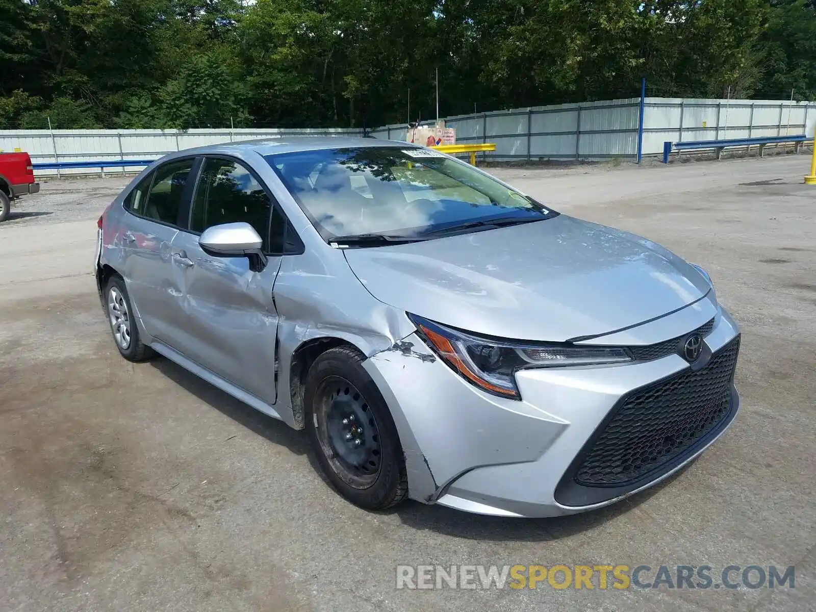 1 Photograph of a damaged car JTDEPRAE8LJ083305 TOYOTA COROLLA 2020