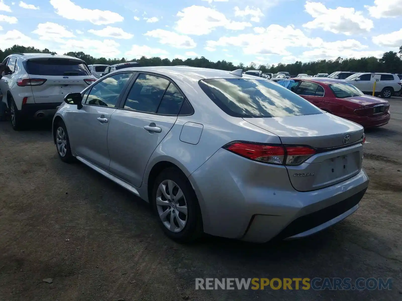 3 Photograph of a damaged car JTDEPRAE8LJ083305 TOYOTA COROLLA 2020