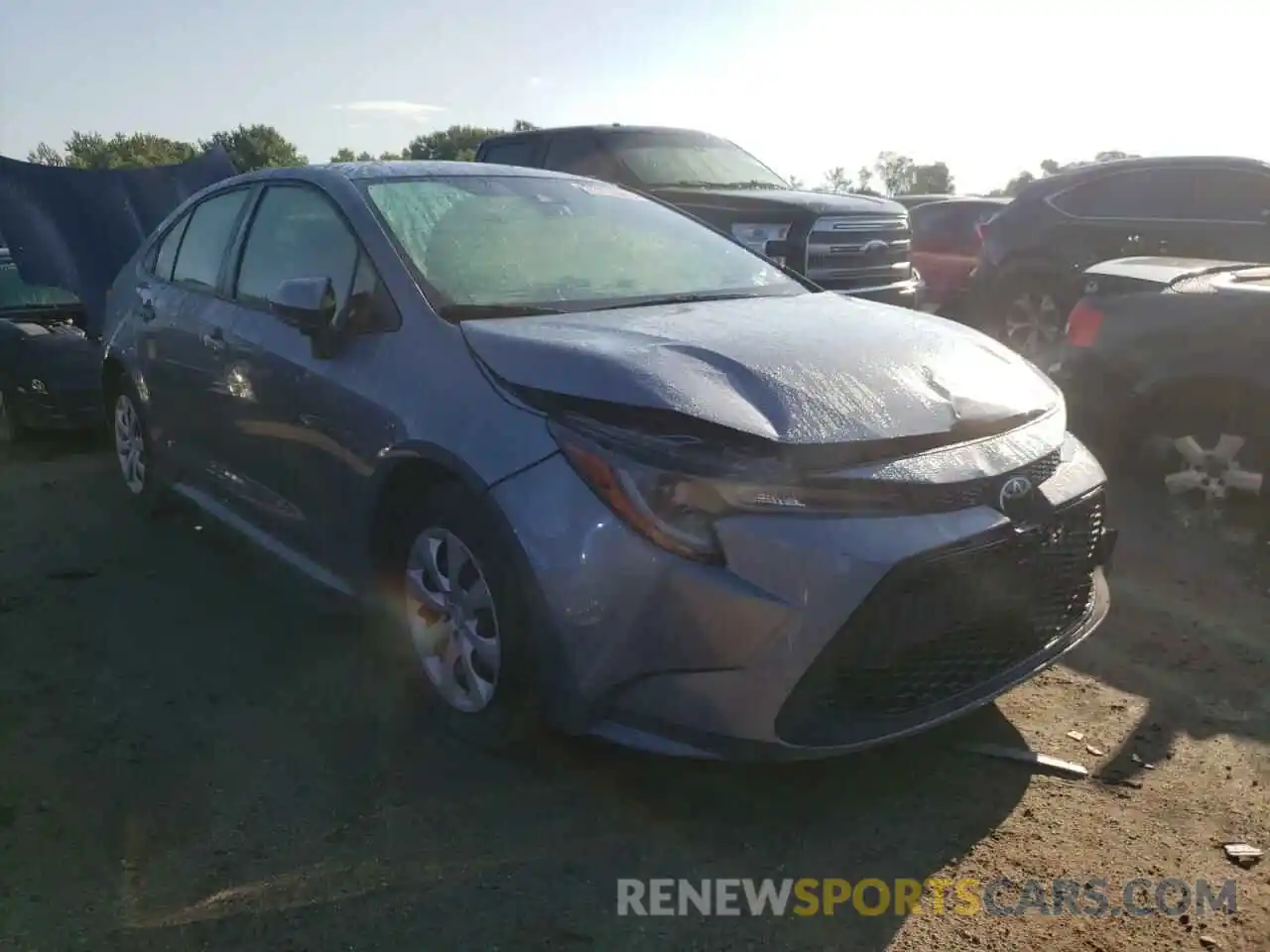 1 Photograph of a damaged car JTDEPRAE8LJ083904 TOYOTA COROLLA 2020