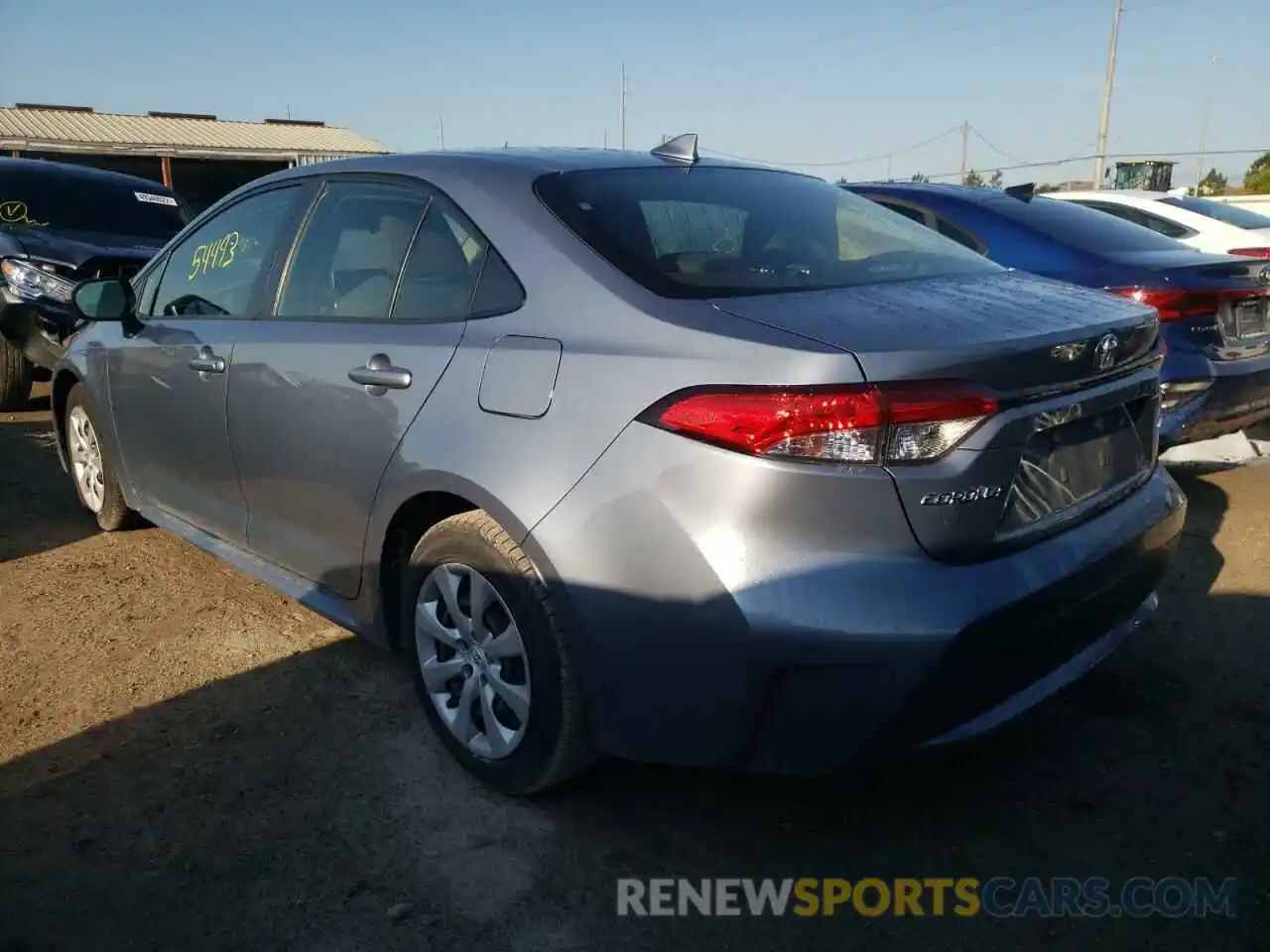 3 Photograph of a damaged car JTDEPRAE8LJ083904 TOYOTA COROLLA 2020