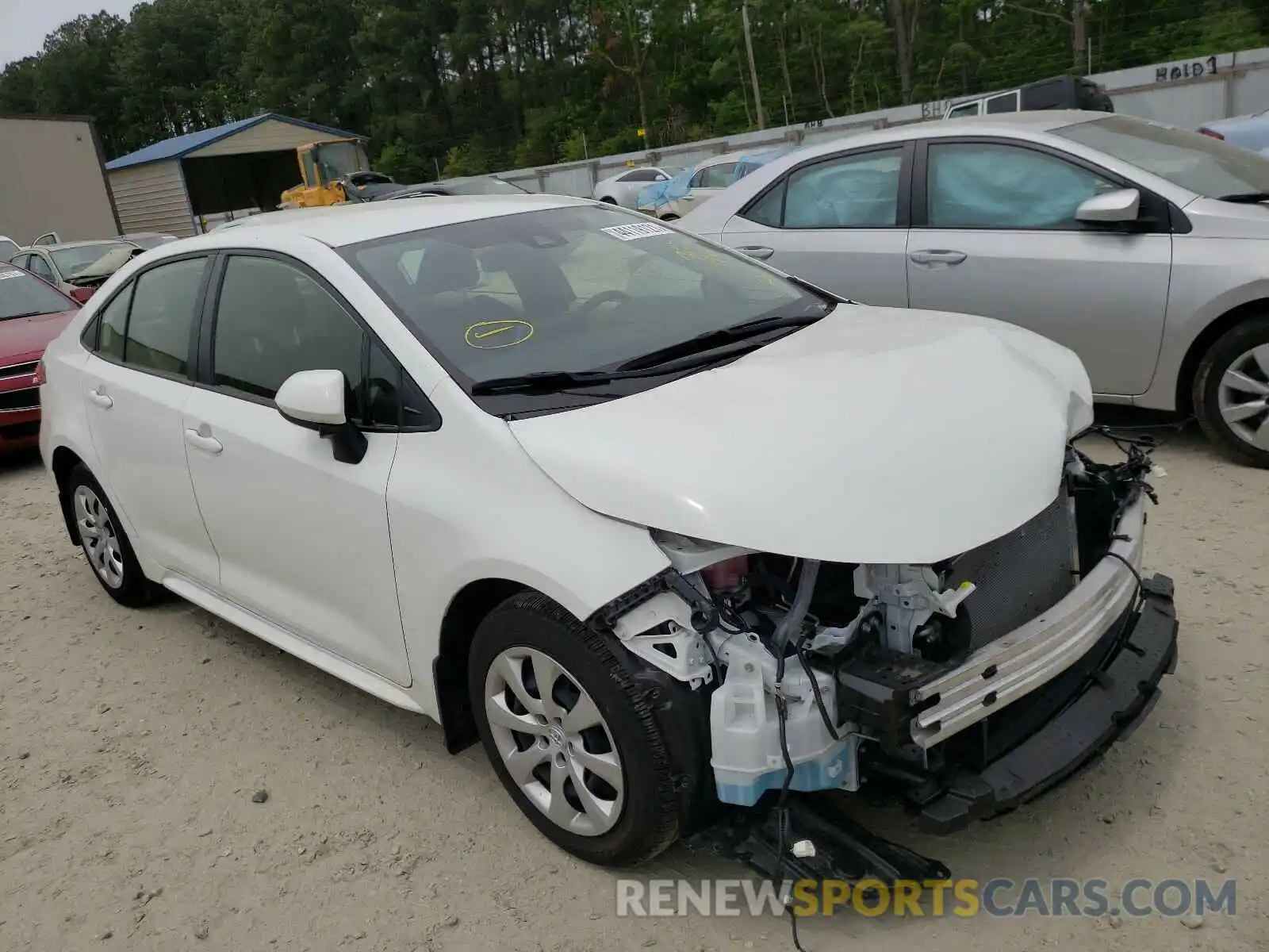 1 Photograph of a damaged car JTDEPRAE8LJ084308 TOYOTA COROLLA 2020