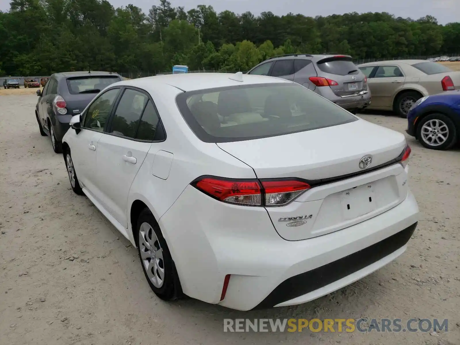 3 Photograph of a damaged car JTDEPRAE8LJ084308 TOYOTA COROLLA 2020