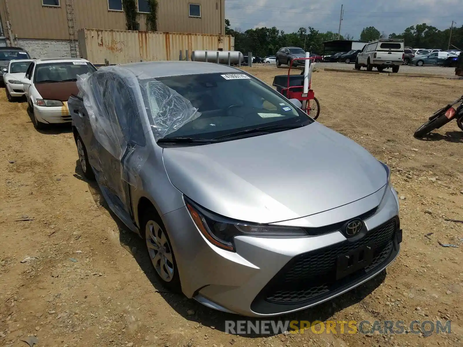 1 Photograph of a damaged car JTDEPRAE8LJ084311 TOYOTA COROLLA 2020