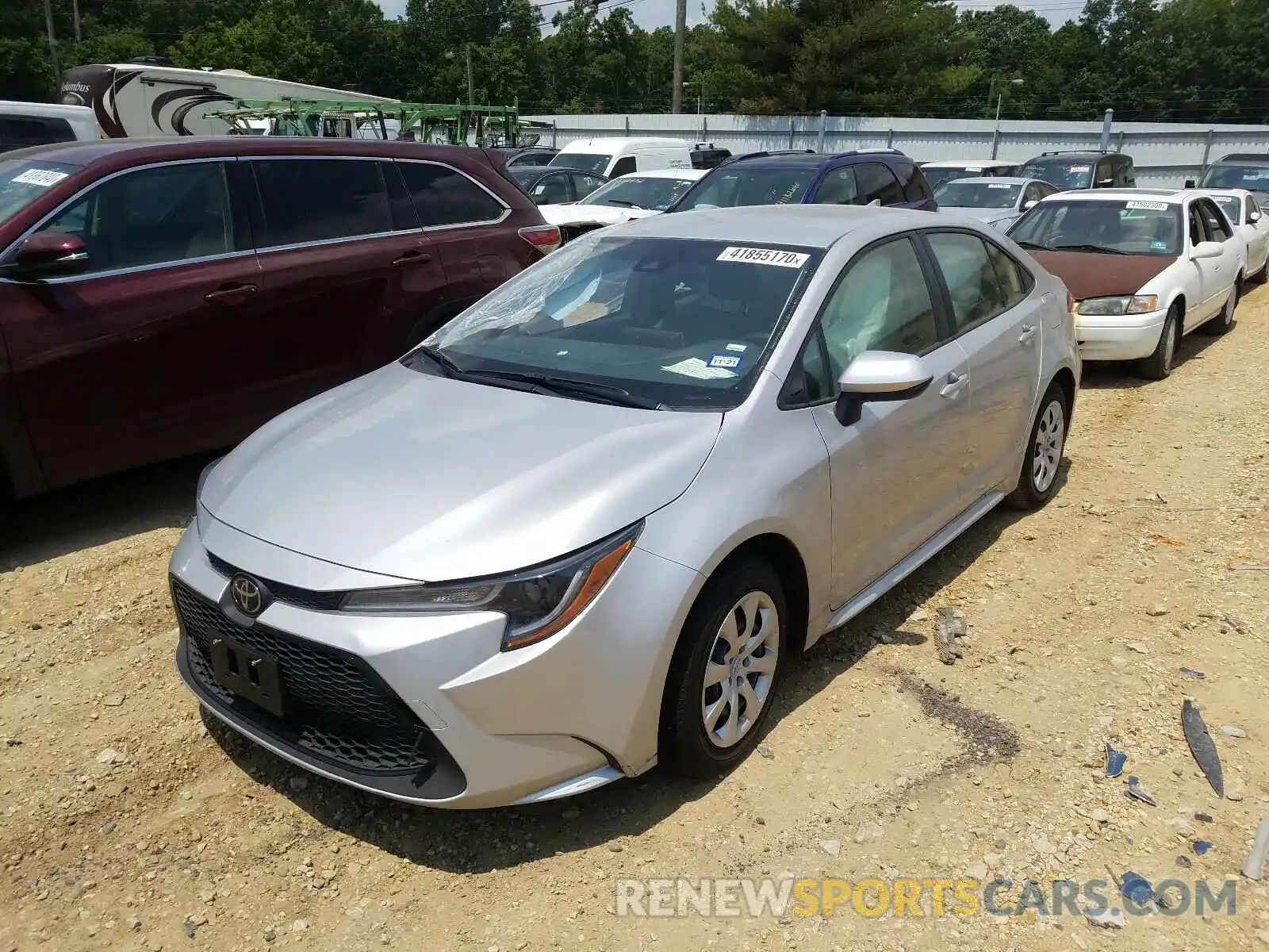 2 Photograph of a damaged car JTDEPRAE8LJ084311 TOYOTA COROLLA 2020