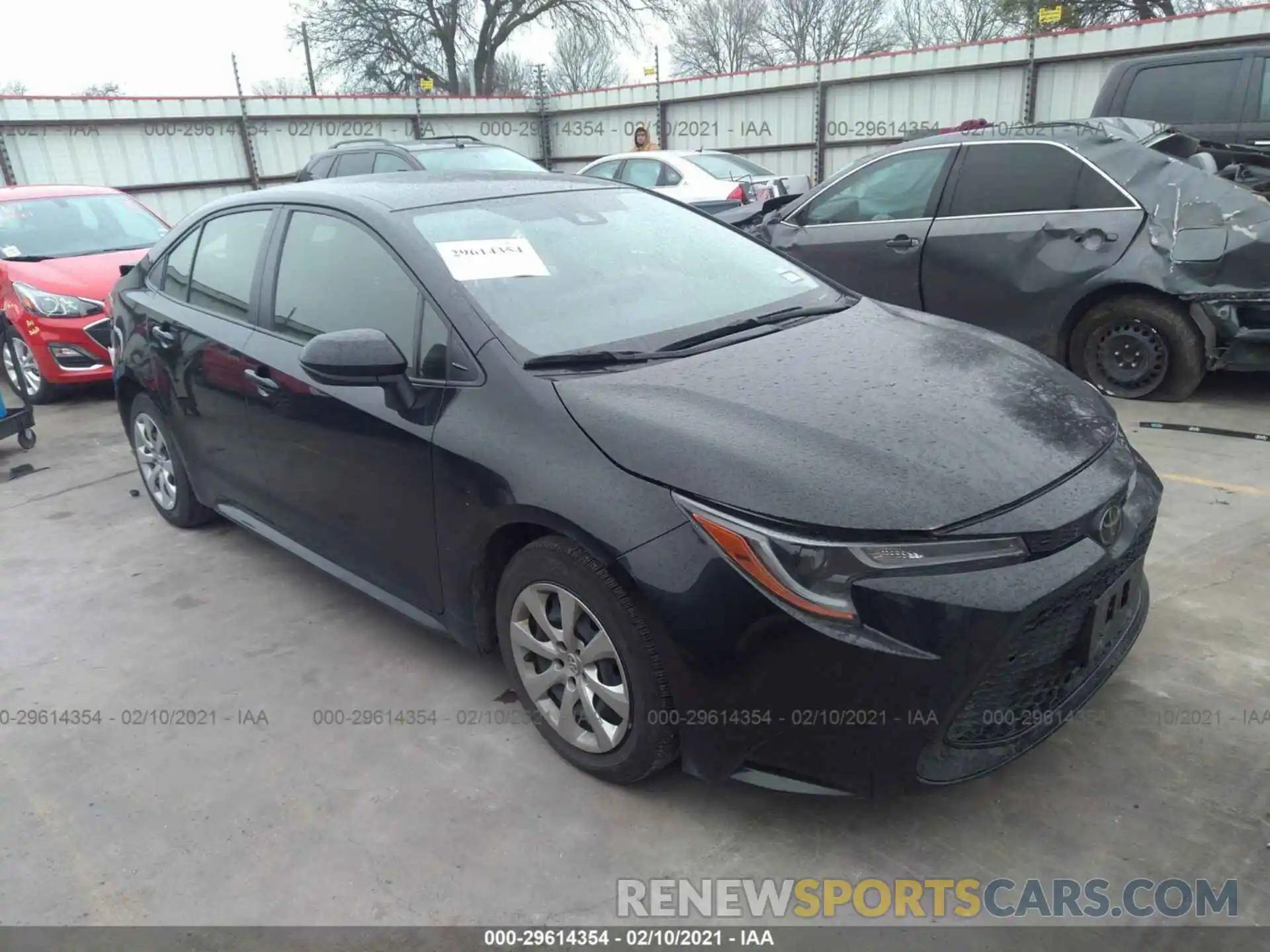 1 Photograph of a damaged car JTDEPRAE8LJ084356 TOYOTA COROLLA 2020