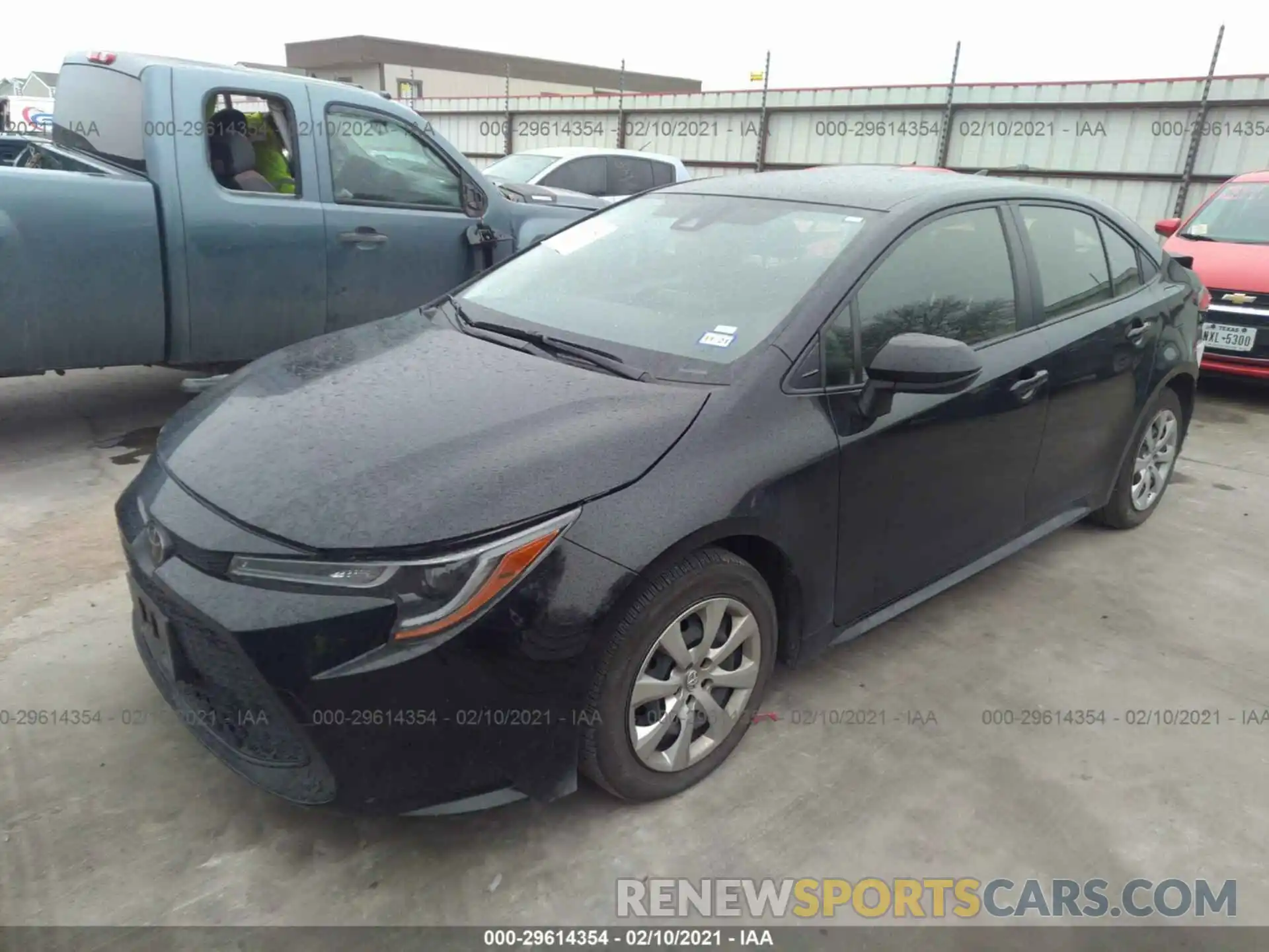 2 Photograph of a damaged car JTDEPRAE8LJ084356 TOYOTA COROLLA 2020