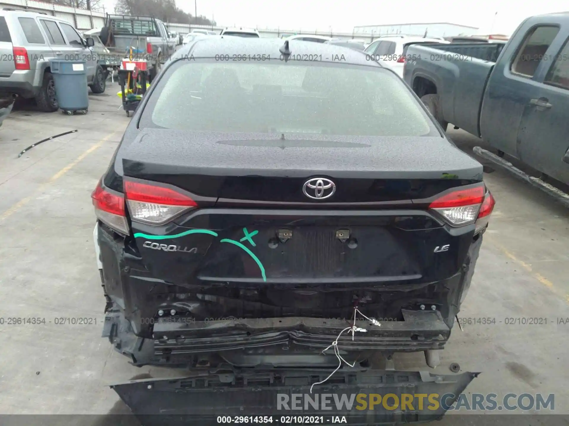 6 Photograph of a damaged car JTDEPRAE8LJ084356 TOYOTA COROLLA 2020