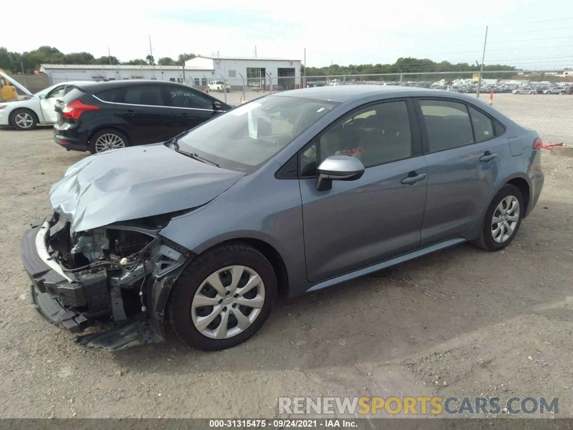 2 Photograph of a damaged car JTDEPRAE8LJ085183 TOYOTA COROLLA 2020