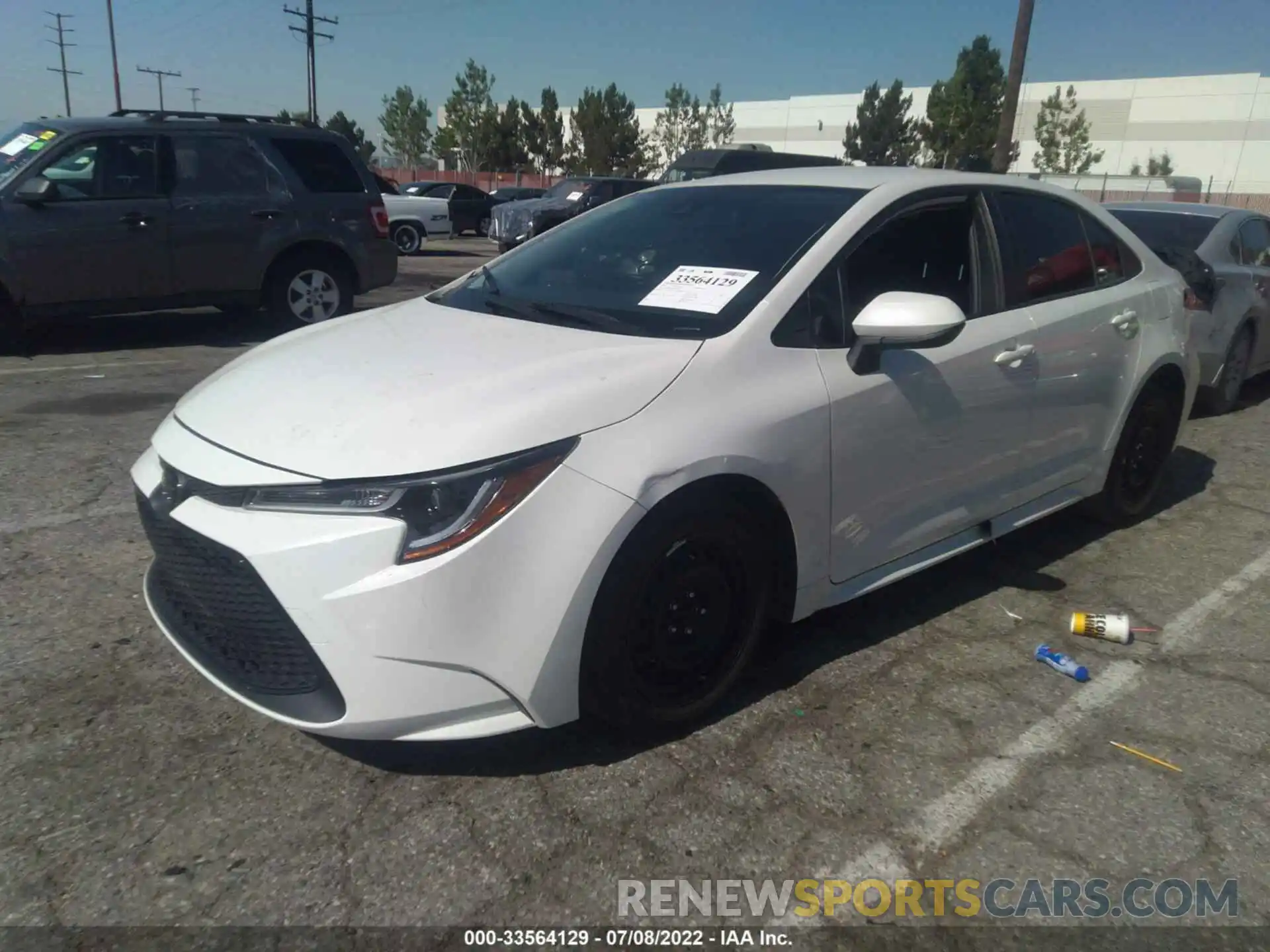 2 Photograph of a damaged car JTDEPRAE8LJ085362 TOYOTA COROLLA 2020