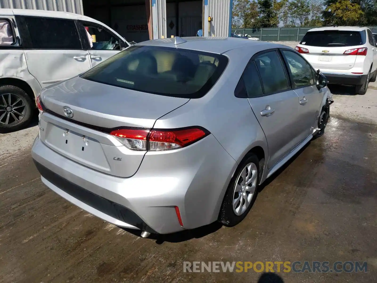 4 Photograph of a damaged car JTDEPRAE8LJ085393 TOYOTA COROLLA 2020